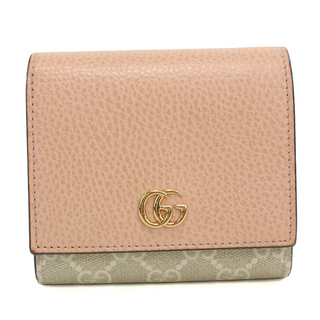 GUCCI Bi-fold Wallet 598587 Medium Double G Women's Pink: --- Catalog ---Category: SizeSize (HxWxD): 10cm x 11cm x 3.5cm / 3.93'' x 4.33'' x 1.37''Category: DesignType: Wallet (bi-fold)Color: PinkGender: WomenMaterial: Leather Category: GeneralMPN: 598587Bra