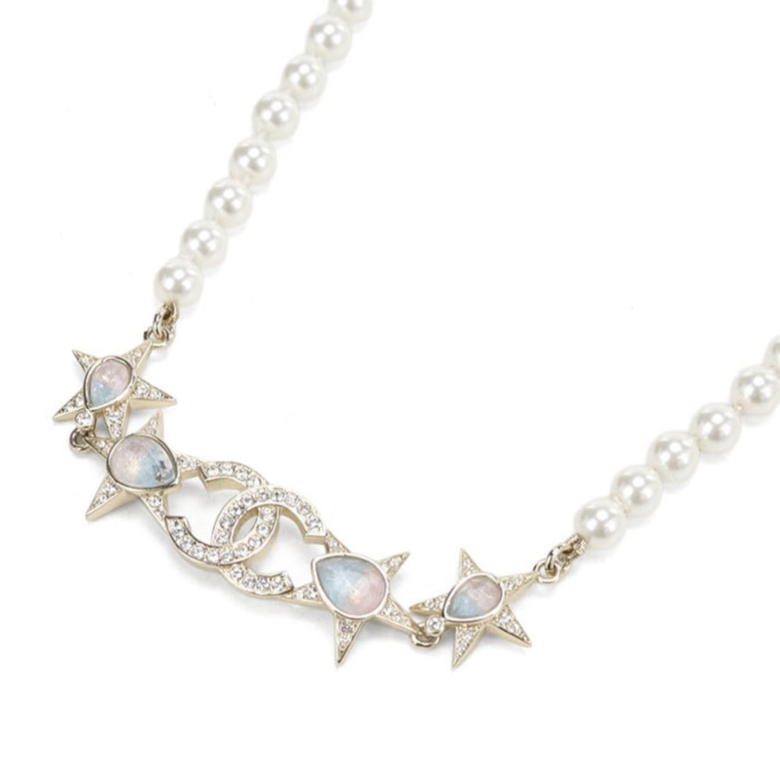 CHANEL necklace, pearl, Coco Mark, women's, gold.: --- Catalog ---Category: SizePendant Size: 15mm x 75mm / 0.59'' x 2.95''Neck Circumference: 40 cm / 15.74''Category: DesignColor: GoldGender: WomenMaterial: MetalNecklace Type: NecklaceCategory: Gener