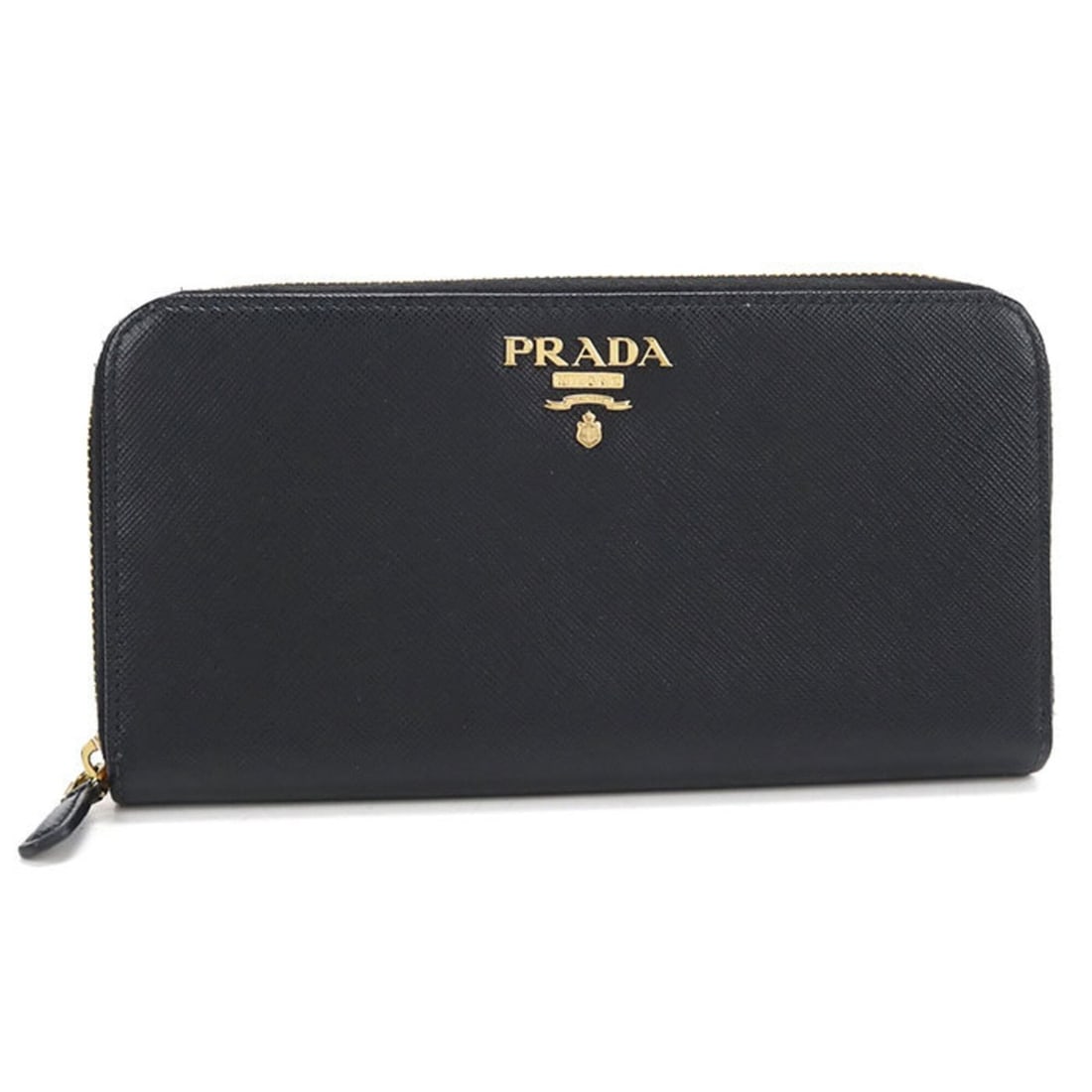 PRADA Prada Long Wallet with Round Zipper 1ML506 Saffiano Leather Women's Black: --- Catalog ---Category: SizeSize (HxWxD): 10.5cm x 20cm x 2cm / 4.13'' x 7.87'' x 0.78''Category: DesignType: Long wallet (bi-fold)Color: BlackGender: WomenMaterial: Leather Category: GeneralMPN: 1ML