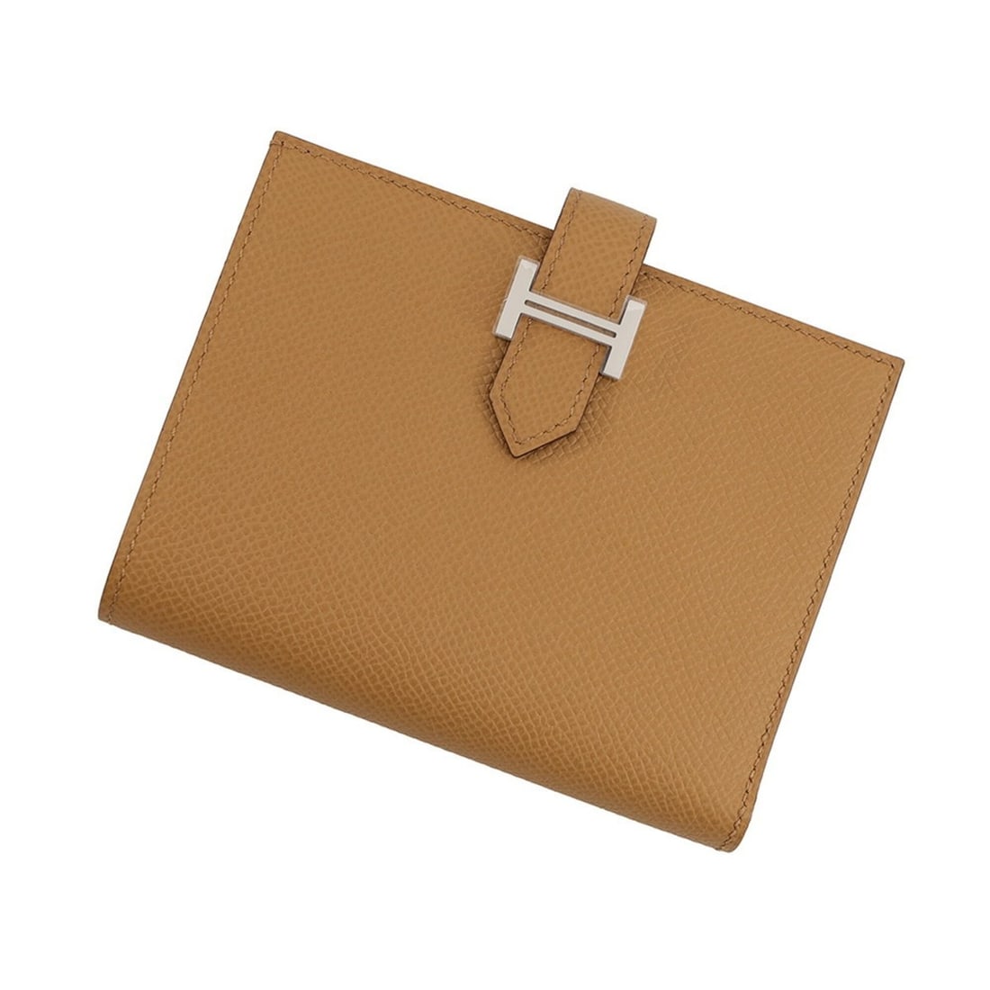 Hermes Bearn Compact Bi-fold Wallet, Biscuit Epsom Leather, K Stamp, HERMES WALLET CL-HER-02263-K: --- Catalog ---Category: SizeSize (HxWxD): 9.5cm x 12cm / 3.74'' x 4.72''Category: DesignType: Wallet (bi-fold)Color: BrownGender: Women,MenMaterial: Epsom leather Category: GeneralBrand: HermesModel: