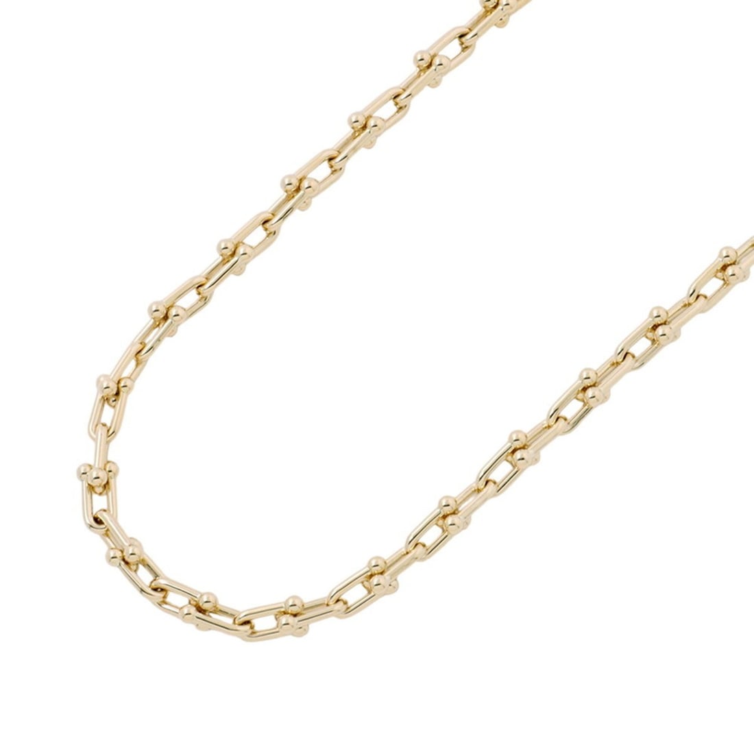 Tiffany & Co. Hardware Medium Link Necklace, 18K Yellow Gold, 70751119.: --- Catalog ---Category: SizeNeck Circumference: 46 cm / 18.11''Category: DesignGender: Women,MenMaterial: Yellow gold (18K)Necklace Type: NecklaceCategory: GeneralBrand: TiffanyCountry of Origin: Ita