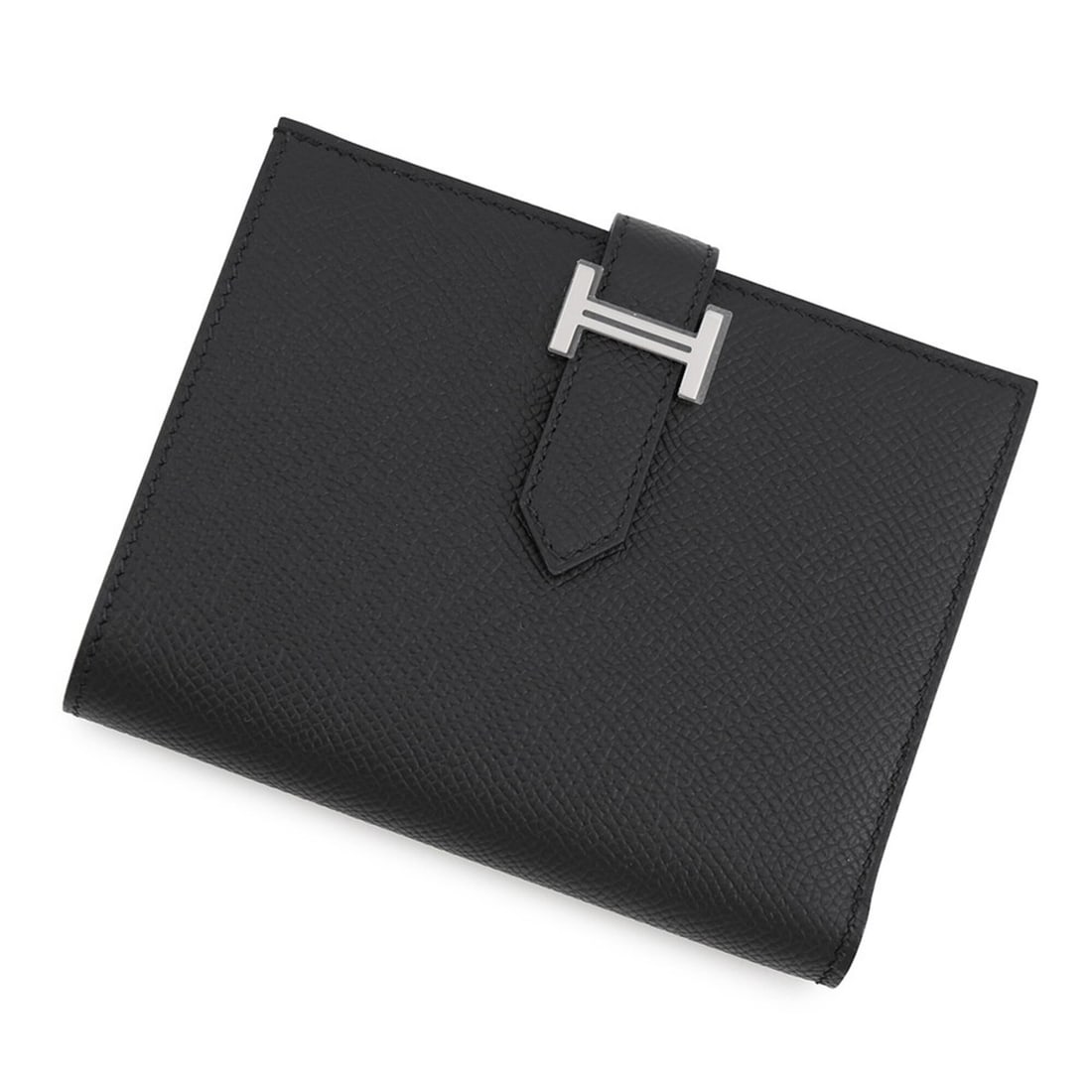 Hermes Bearn Compact Bi-fold Wallet, Black Epsom Leather, K Stamp, HERMES Black, WALLET (1 of 14)