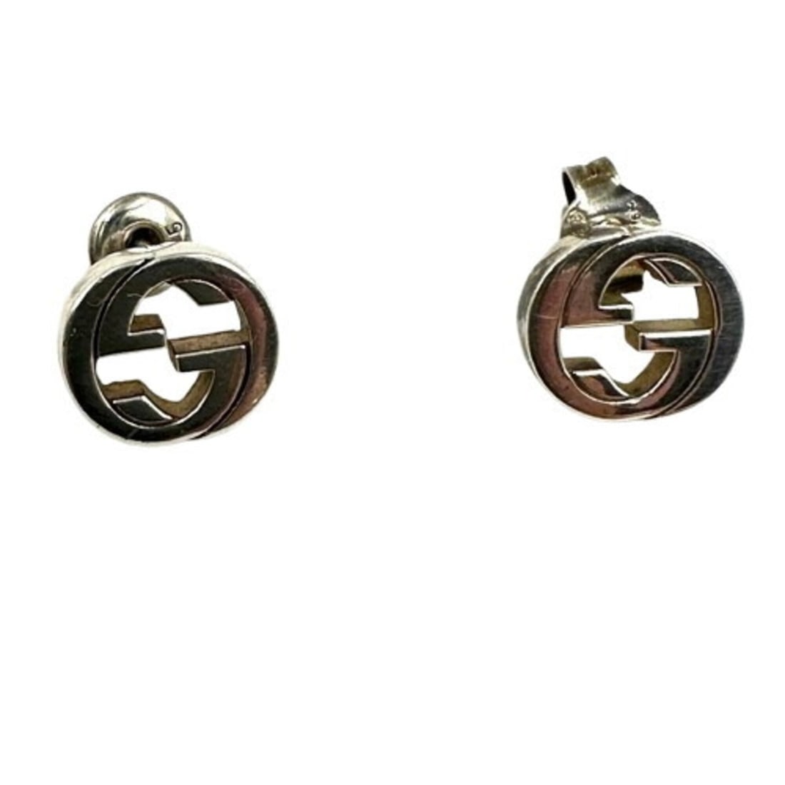 GUCCI Interlocking Ag925 Earrings, Silver - 3