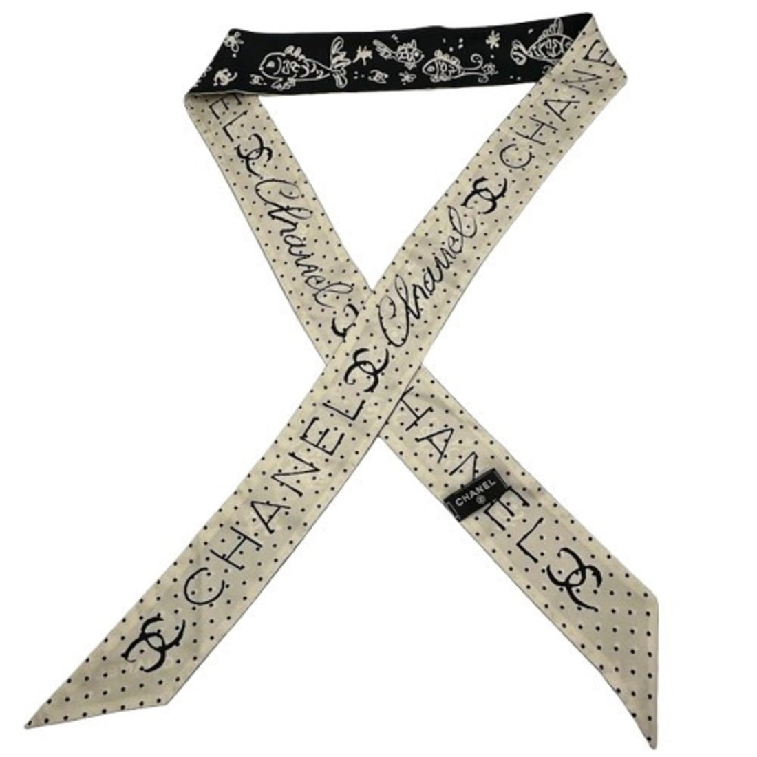 CHANEL Twilly Dot Scarf - 3