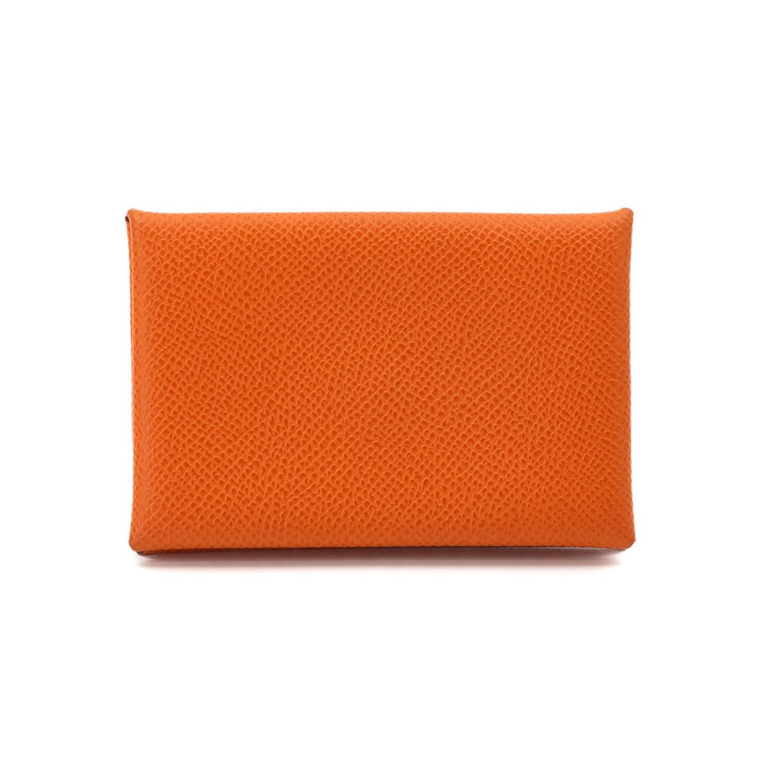 Hermes Calvi Verso Card Case - Epsom Leather, Orange Celeste, B Stamp, Silver Hardware: --- Catalog ---Category: DesignType: Card caseColor: OrangeGender: WomenMaterial: Epsom leather Category: GeneralBrand: HermesCountry of Origin: FranceCategory: Physical PropertiesSize (HxWxD): 7cm x