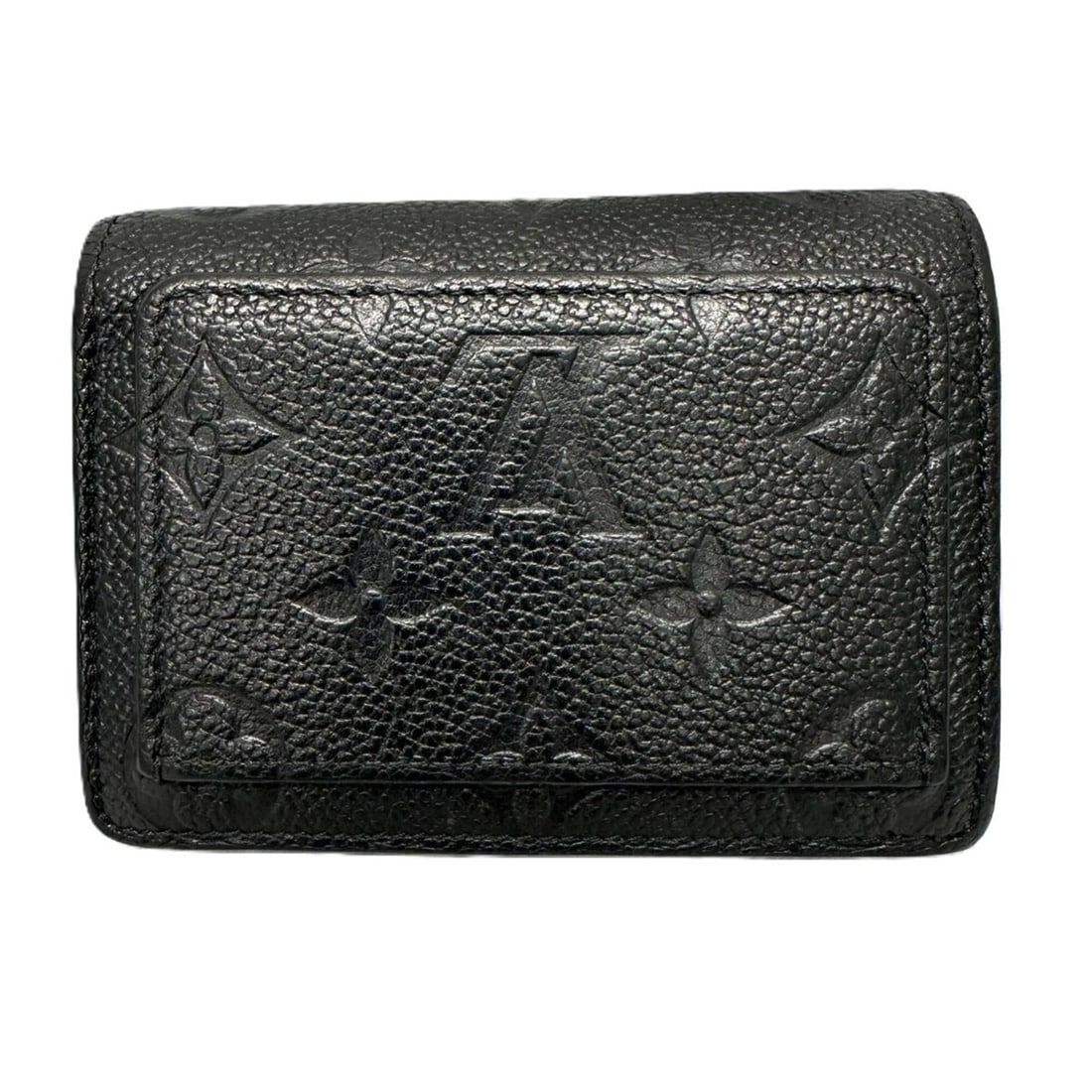Louis Vuitton Monogram Empreinte Portefeuille M80151 Bi-fold Wallet for Men: --- Catalog ---Category: SizeSize (HxWxD): 8cm x 11.2cm x 2.5cm / 3.14'' x 4.4'' x 0.98''Category: DesignType: Coin purse/coin caseColor: Black, NoirGender: MenMaterial: Monogram Empreinte Category: