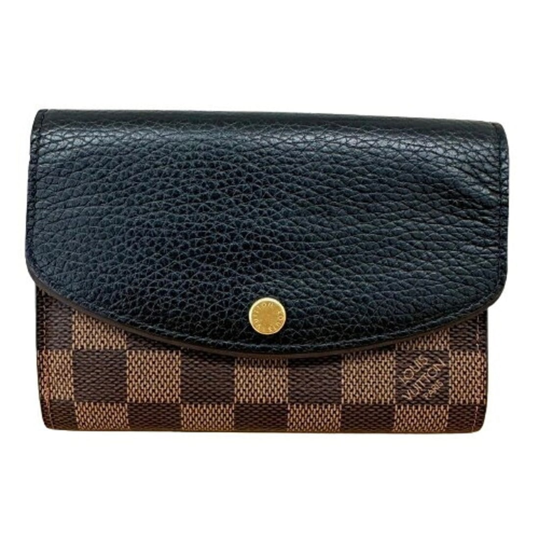Louis Vuitton Damier Portefeuille Normandie N60044 Initial Engraved Bi-fold Wallet, Brown Leather: --- Catalog ---Category: SizeSize (HxWxD): 10cm x 14cm x 2cm / 3.93'' x 5.51'' x 0.78''Category: DesignType: Wallet (bi-fold)Color: BrownGender: WomenMaterial: Leather Category: GeneralLine: