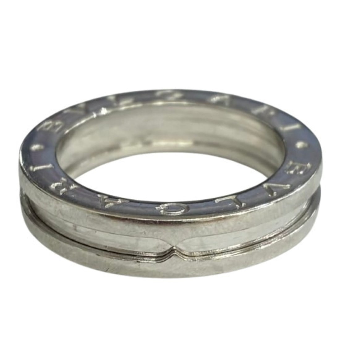 BVLGARI Bulgari 750 B.zero Ring, approximately size 11, white gold.: --- Catalog ---Category: SizeWidth: 4mm / 0.16''JP Size: 11US Size: 6Category: DesignType: Band ringColor: White goldGender: WomenMaterial: White gold (18K)Category: GeneralBrand: Bvlgari--- Item