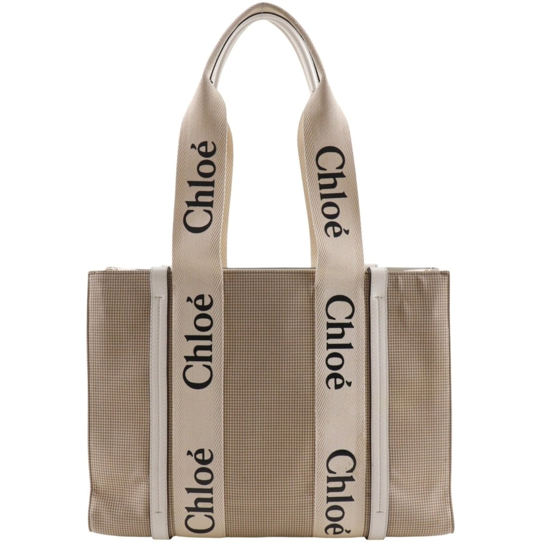 Chloé Chloe Woody Medium Tote Bag, Canvas, Beige, A4 Size, Women's: --- Catalog ---Category: SizeWeight: 620g / 1.36lb.Handle Drop: 26.00cm / 10.24''Size (HxWxD): 26cm x 37cm x 11.5cm / 10.23'' x 14.56'' x 4.52''Category: DesignType: Tote bagColor: BeigeGender: WomenM