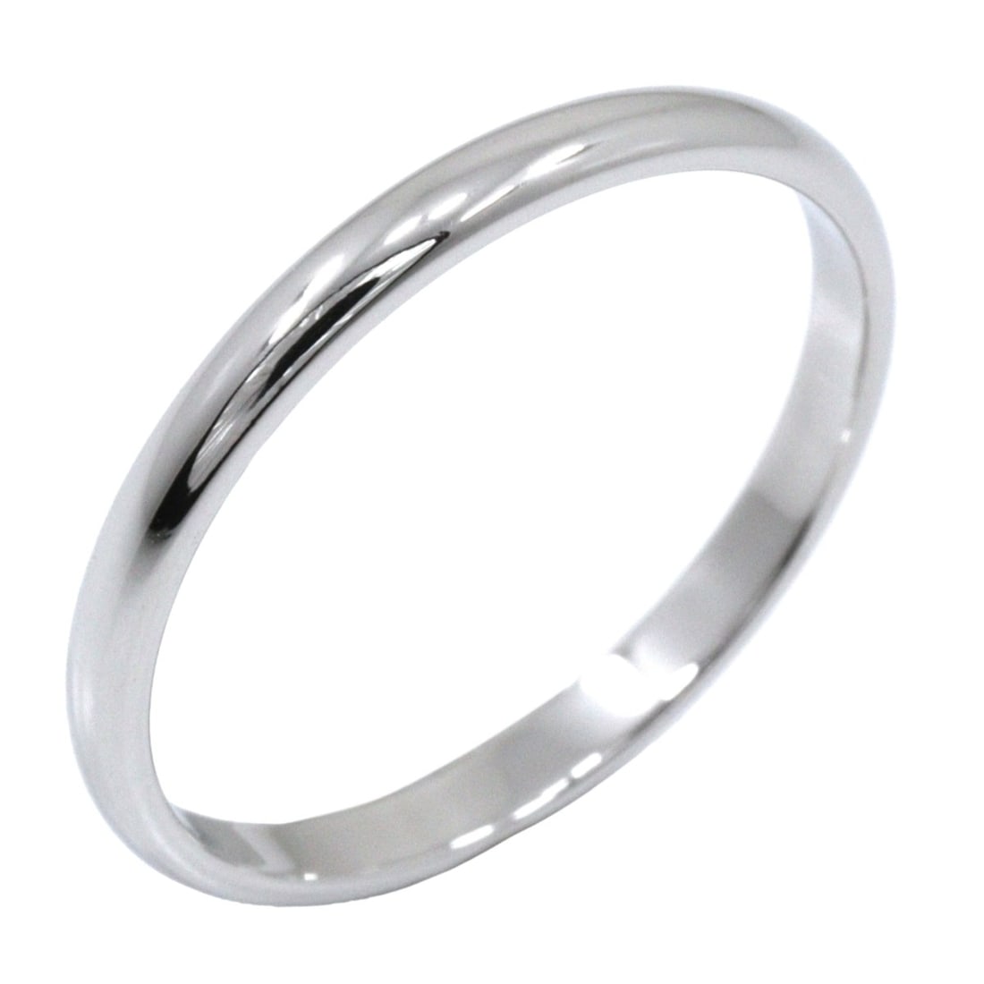 Tiffany & Co. Forever Classic Band Ring, Size 14.5, Wedding Pt950 Platinum, Approx. 2.4g, Women's. (1 of 8)