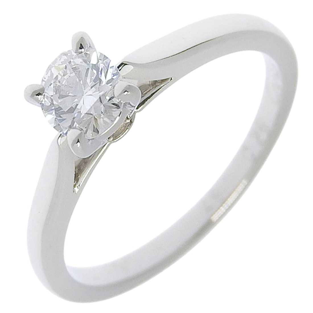 Cartier Solitaire 1895 Ring, Size 6, Platinum 950 with 0.26g Diamond, Approx. 2.2g, Women's.: --- Catalog ---Category: SizeWidth: 1.2mm / 0.05''Weight: 2.2g / 0.07oz.JP Size: 6US Size: 3.5Inner Diameter: 14.00mm / 0.55''Category: DesignType: Band ringStone: DiamondGender: WomenMaterial: Platin