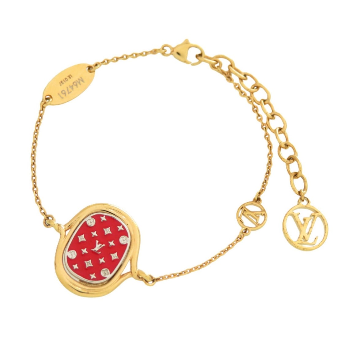 Louis Vuitton Bracelet Lady Lucky M64761 Metal Gold LV 0319 LOUIS VUITTON Women's (1 of 12)