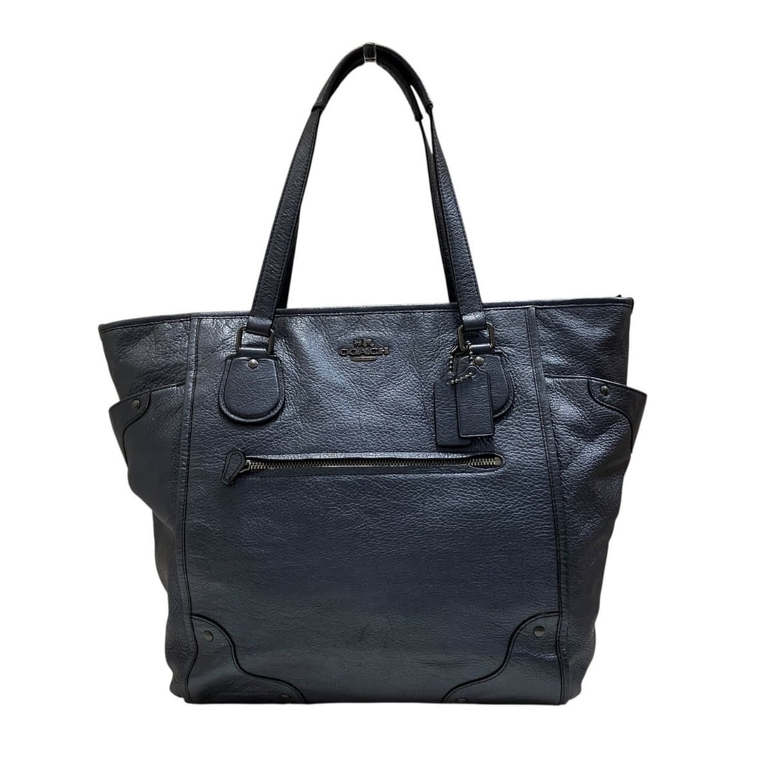Coach Mickey Mouse Grain Leather Tote Bag (34039): --- Catalog ---Category: SizeSize (HxWxD): 33cm x 9cm / 12.99'' x 3.54''Category: DesignType: Tote bagColor: NavyGender: WomenMaterial: Leather Category: GeneralMPN: 34039Brand: Coach--- Item List ---