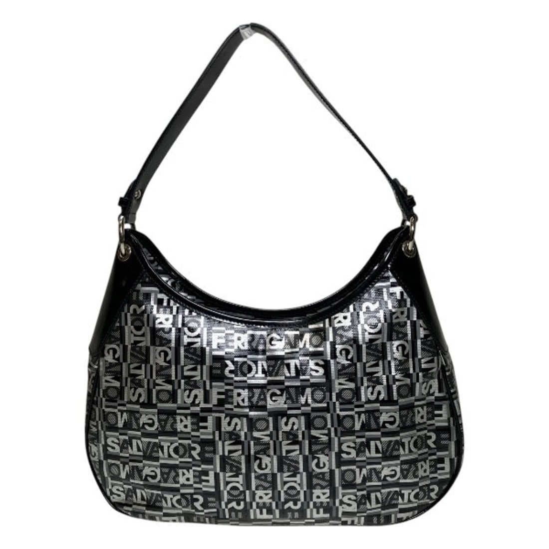 Salvatore Ferragamo Ferragamo AU-21 A358 Bag Shoulder for Women: --- Catalog ---Category: SizeSize (HxWxD): 24cm x 33cm x 10cm / 9.44'' x 12.99'' x 3.93''Category: DesignType: Shoulder bagColor: GrayGender: WomenMaterial: PVC , Leather Category: GeneralMPN: AU-21 A