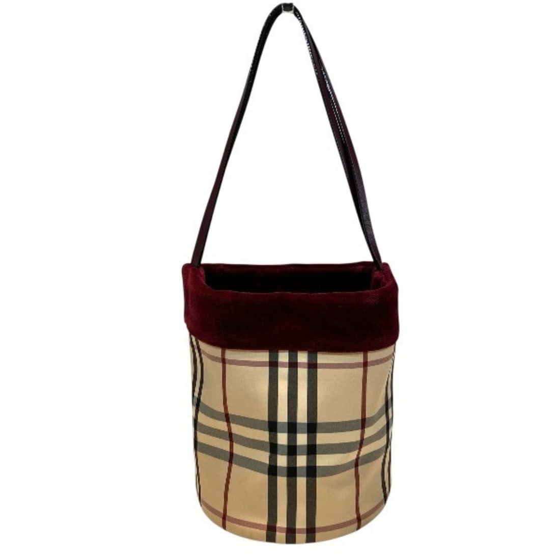 Burberry Nova Check Bag, Handbag, Tote Bag for Women: --- Catalog ---Category: SizeSize (HxWxD): 20cm x 22cm x 16.5cm / 7.87'' x 8.66'' x 6.49''Category: DesignType: Handbag, Tote bagColor: Beige, BordeauxGender: WomenMaterial: Canvas Category: GeneralBr