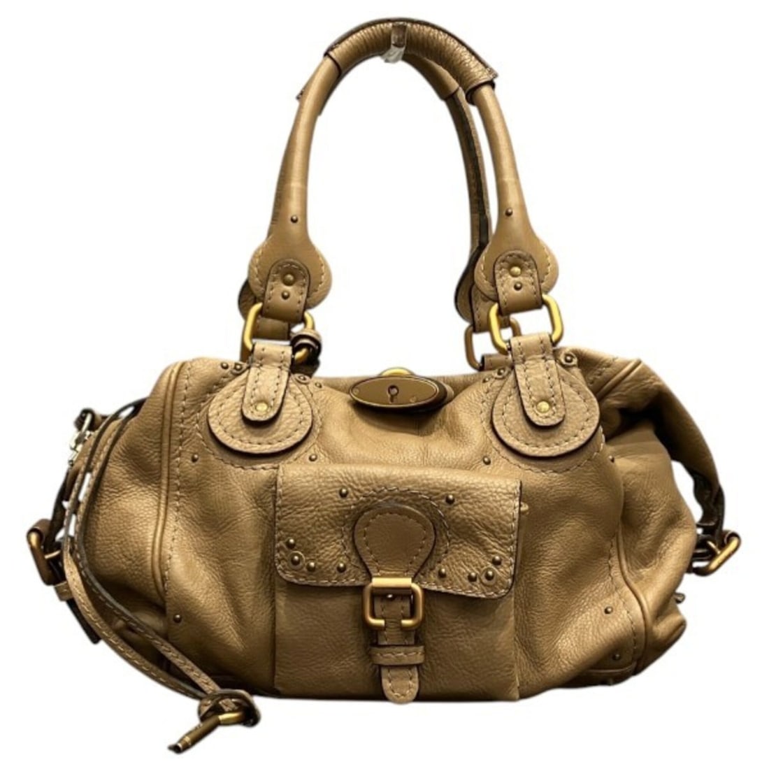 Chloé Chloe Paddington Leather Bag Tote Shoulder for Women: --- Catalog ---Category: SizeSize (HxWxD): 18cm x 27cm x 15cm / 7.08'' x 10.62'' x 5.9''Category: DesignType: Shoulder bag, Tote bagColor: BeigeGender: WomenMaterial: Leather Category: GeneralBrand: C
