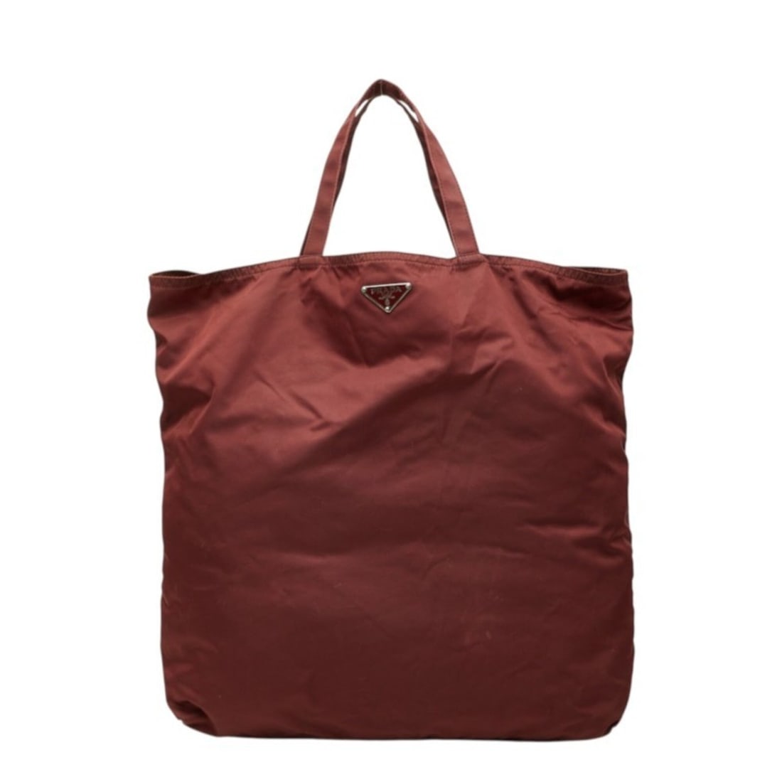 Prada Tessuto Triangle Logo Plate Robot Tote Bag Handbag Bordeaux Nylon Women's PRADA: --- Catalog ---Category: SizeSize (HxWxD): 38cm x 44.5cm x 8cm / 14.96'' x 17.51'' x 3.14''Category: DesignType: Handbag, Tote bagColor: BordeauxGender: WomenMaterial: Nylon Category: GeneralBrand: Pr
