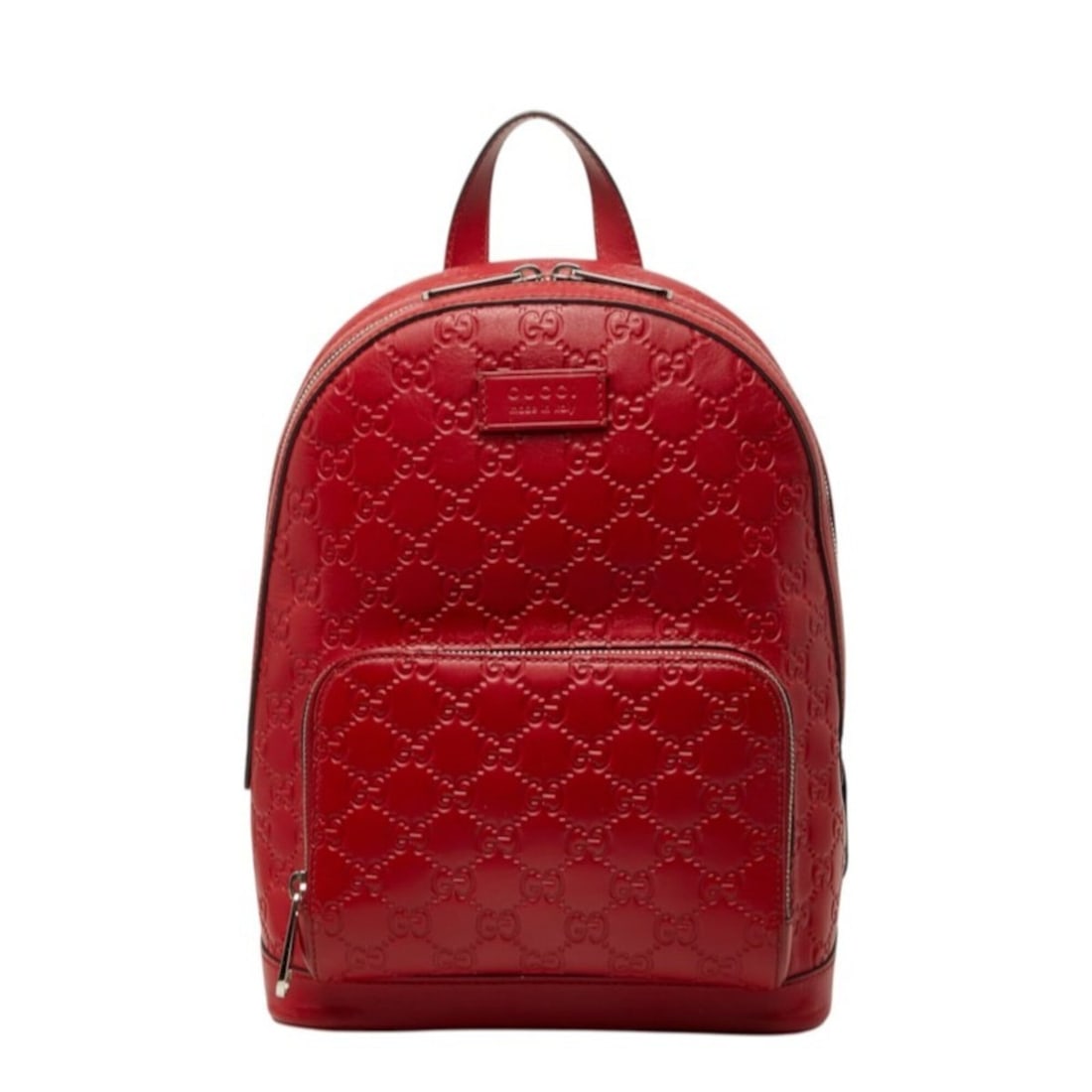 Gucci Guccissima Backpack 450967 Red Leather Women's GUCCI: --- Catalog ---Category: SizeSize (HxWxD): 29cm x 22cm x 10.5cm / 11.41'' x 8.66'' x 4.13''Category: DesignType: BackpackColor: Red colorGender: WomenMaterial: Leather Category: GeneralMPN: 450967Bran