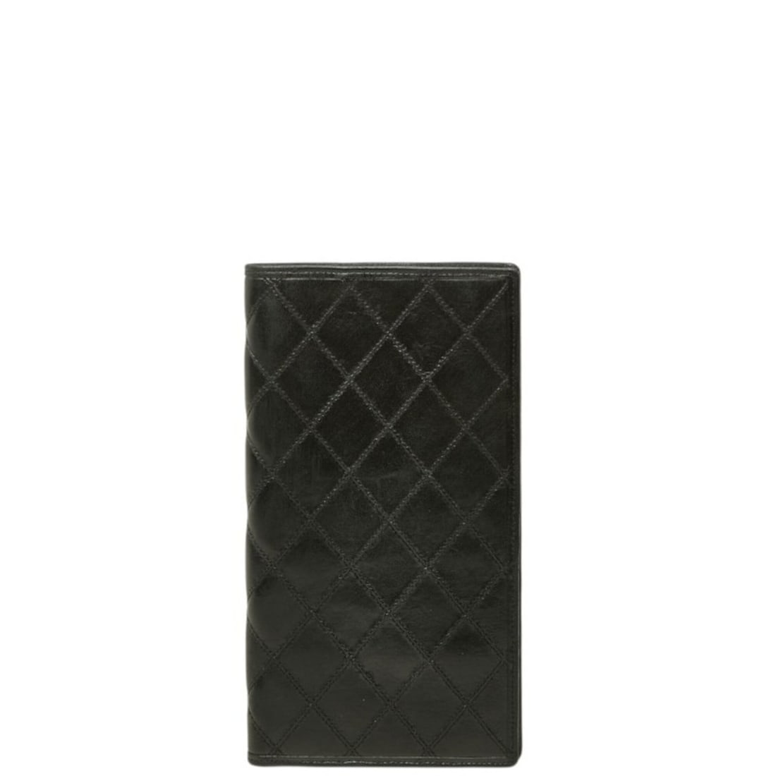 Chanel Bicolore Billfold Long Wallet, Black Lambskin, Women's CHANEL: --- Catalog ---Category: SizeSize (HxWxD): 19cm x 10.3cm x 1.5cm / 7.48'' x 4.05'' x 0.59''Category: DesignType: Long wallet (bi-fold)Color: BlackGender: WomenMaterial: Leather Leather/Fur Type: Lambs