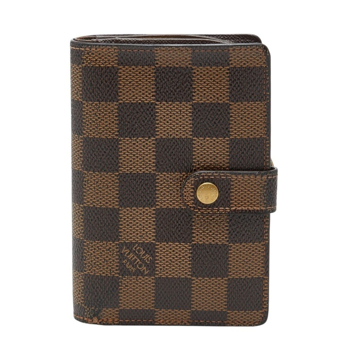 Louis Vuitton Damier Porte Monnaie Bifold Wallet N61664 Brown Leather Women's LOUIS VUITTON: --- Catalog ---Category: SizeSize (HxWxD): 9cm x 14cm x 2cm / 3.54'' x 5.51'' x 0.78''Category: DesignType: Wallet (bi-fold)Color: BrownGender: WomenMaterial: PVC , Leather Category: GeneralMPN: N6166