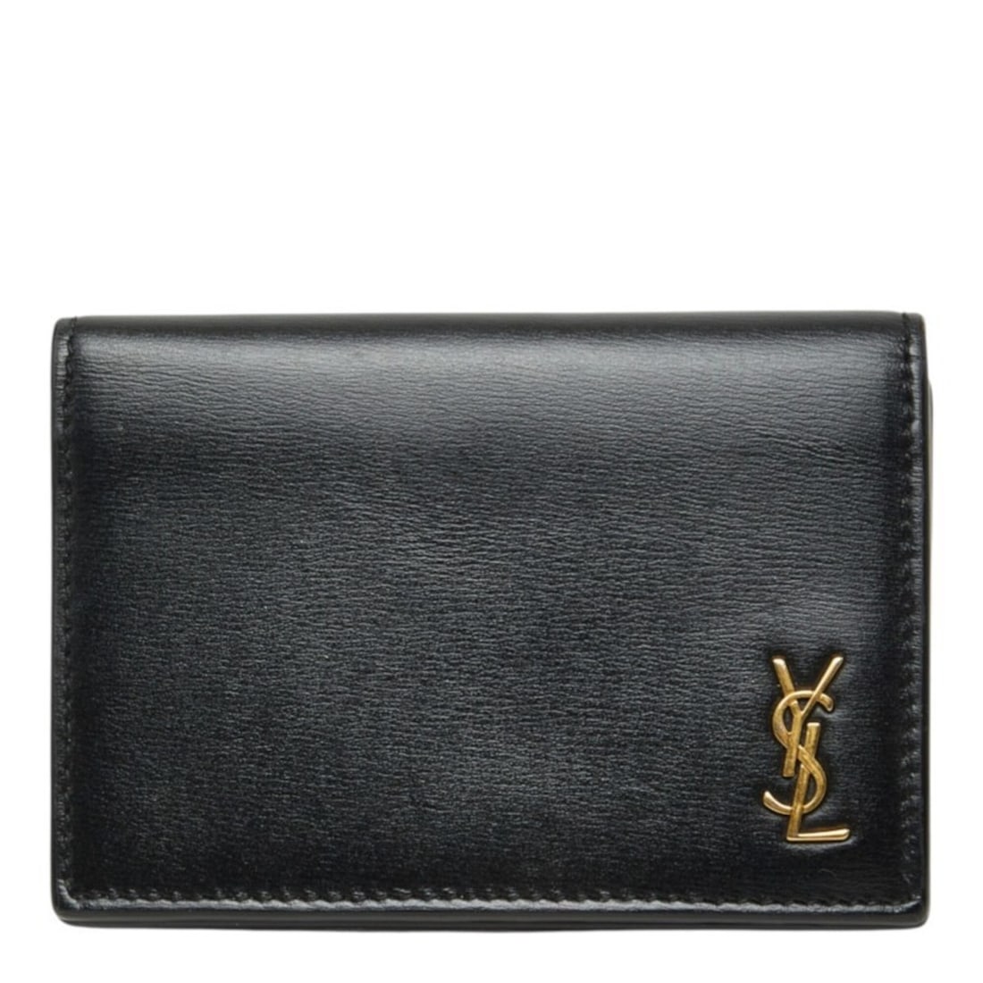 Saint Laurent Tiny Monogram Business Card Holder/Card Case 730077 Black Leather Women's SAINT (1 of 10)