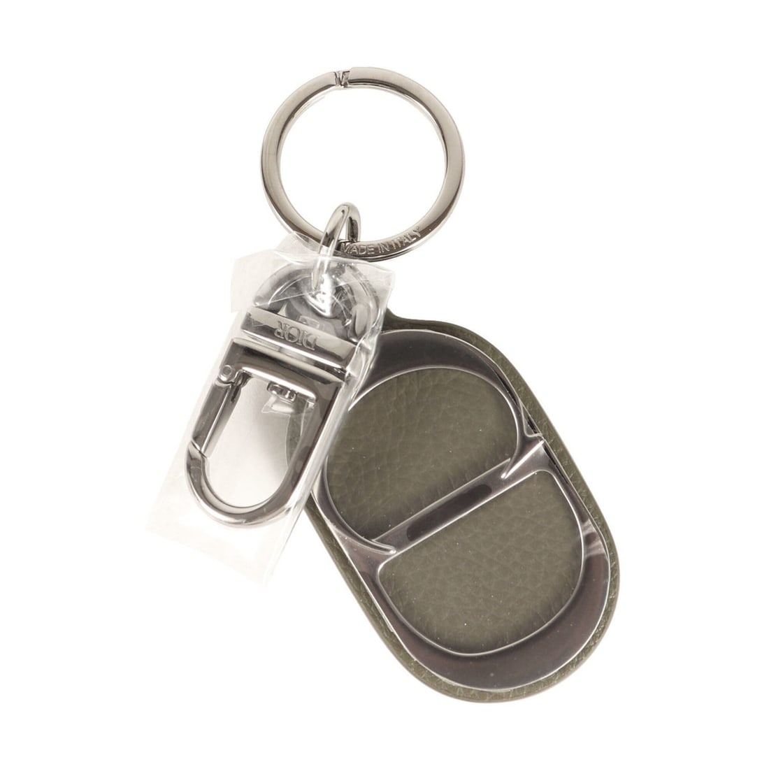 Christian Dior Dior CD Icon Keychain (KEYRING ICON 2ESKH436YMJ635U) Khaki, Made in Italy, Men's: --- Catalog ---Category: SizeSize (HxWxD): 11.5cm x 4cm / 4.52'' x 1.57''Category: DesignType: KeyringColor: KhakiGender: Men,WomenMaterial: LeatherCategory: GeneralMPN: 2ESKH436YMJ635UBrand: Christia