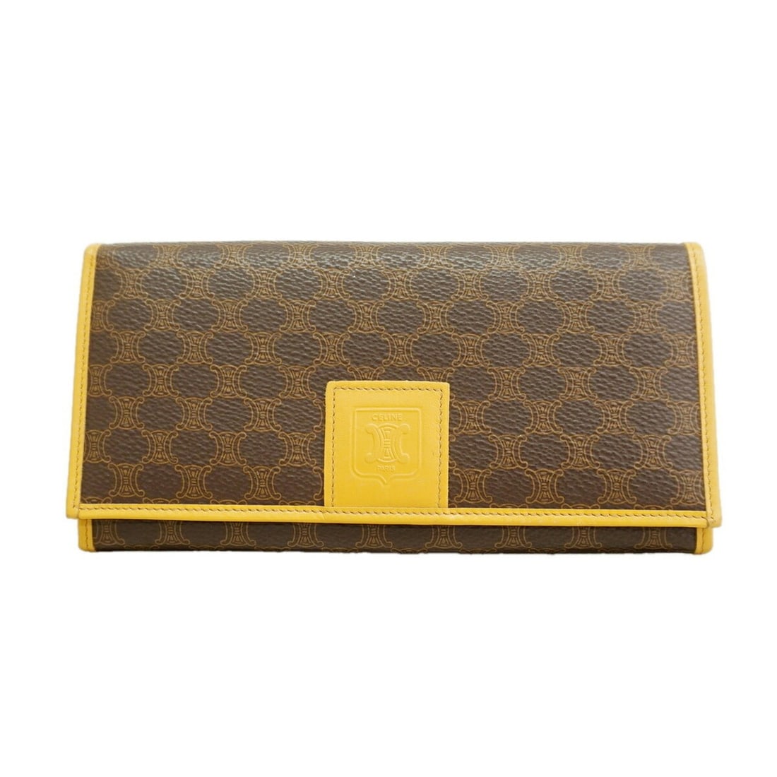 Celine Macadam Long Wallet, Brown, Women's: --- Catalog ---Category: SizeSize (HxWxD): 9.5cm x 18.5cm x 2.5cm / 3.74'' x 7.28'' x 0.98''Category: DesignType: Long wallet (bi-fold)Color: BrownGender: WomenMaterial: PVC Category: GeneralBrand: Ce