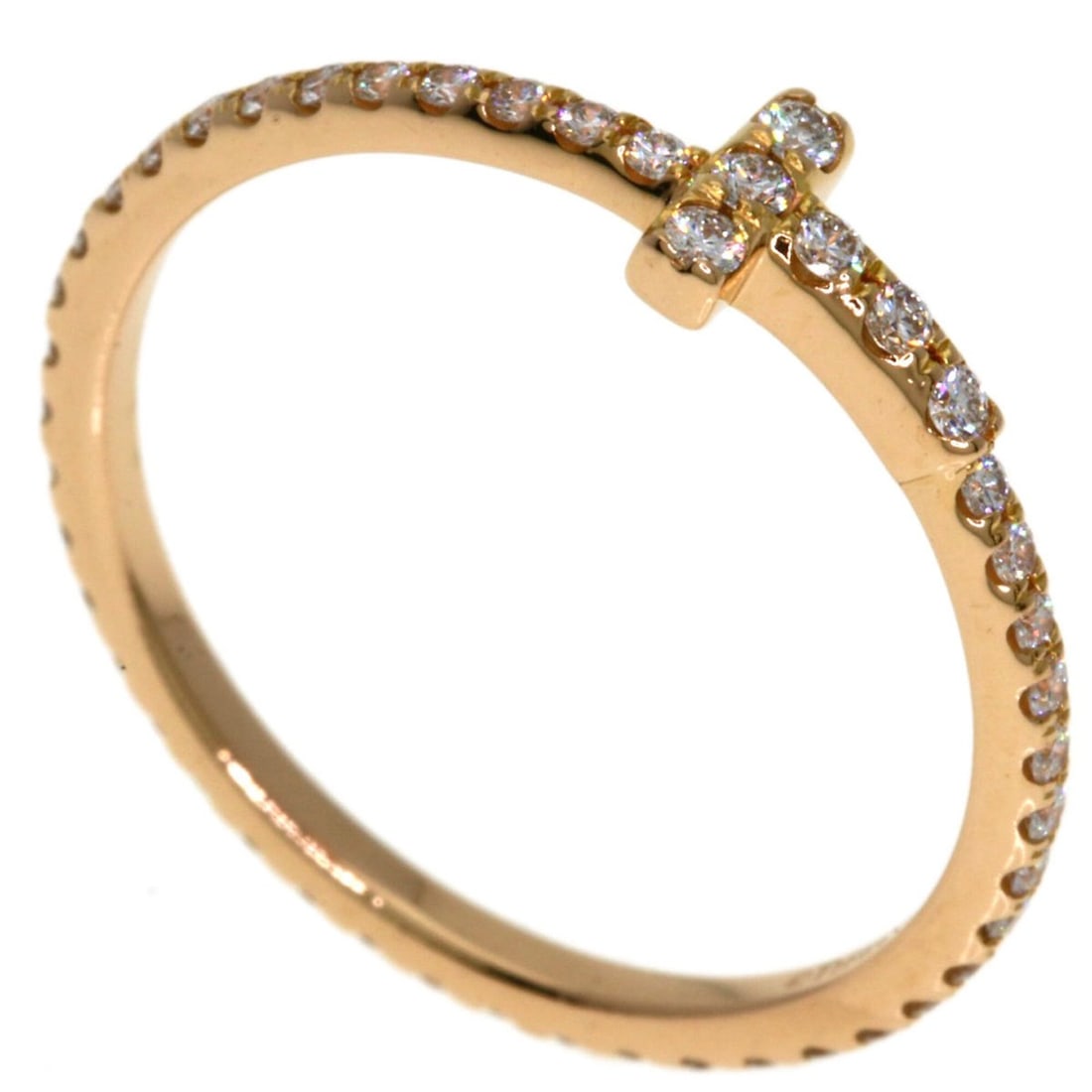 Tiffany & Co. T Wire Full Circle Diamond Ring, 18K Yellow Gold, Women's.: --- Catalog ---Category: SizeJP Size: 9US Size: 5Category: DesignType: Band ringStone: DiamondGender: WomenMaterial: Yellow gold (18K)Category: GeneralBrand: Tiffany--- Item List ---Section: Condition