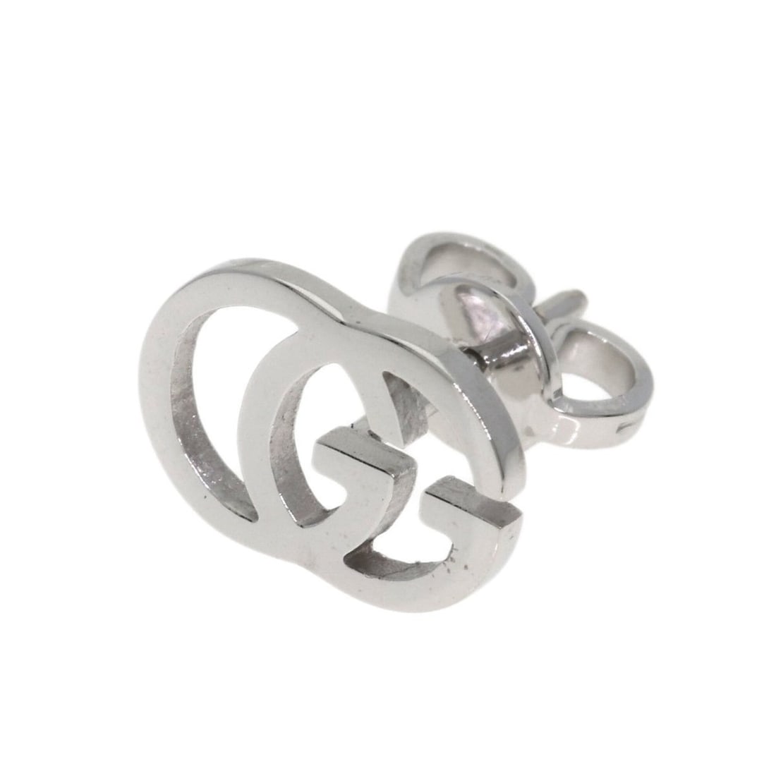 Gucci GG Running Single Earring, 18K White Gold, Women's.: --- Catalog ---Category: SizeSize (HxWxD): 7.50mm x 10.50mm x 1.10mm / 0.30'' x 0.41'' x 0.04''Category: DesignType: Stud earringsGender: WomenMaterial: White gold (18K)Single earring: YesCategory: Ge