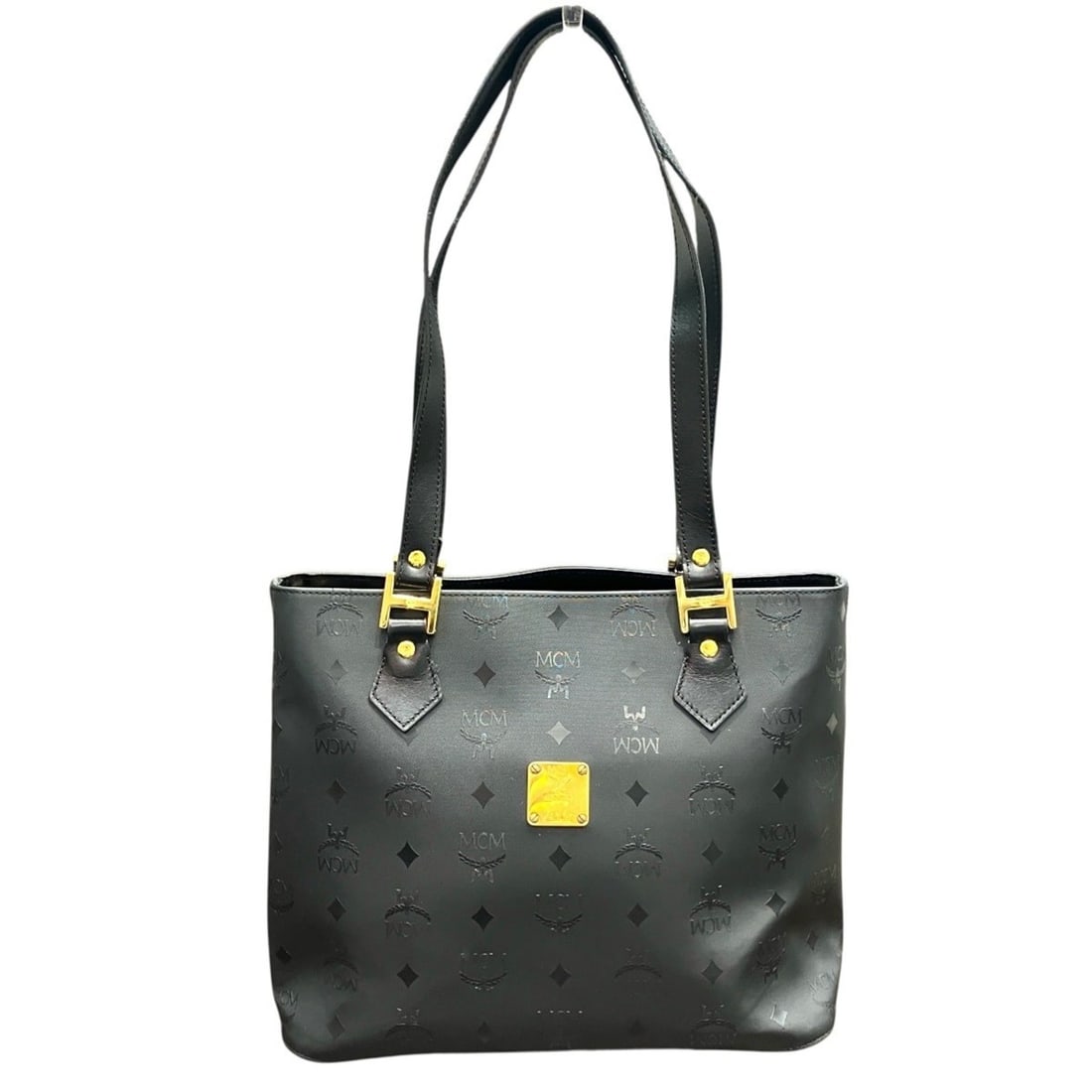 MCM Visetos Monogram Tote Bag, Leather & PVC: --- Catalog ---Category: SizeSize (HxWxD): 24cm x 29cm x 14cm / 9.44'' x 11.41'' x 5.51''Category: DesignType: Tote bagColor: BlackGender: WomenMaterial: PVC , Leather Category: GeneralBrand: MCM---