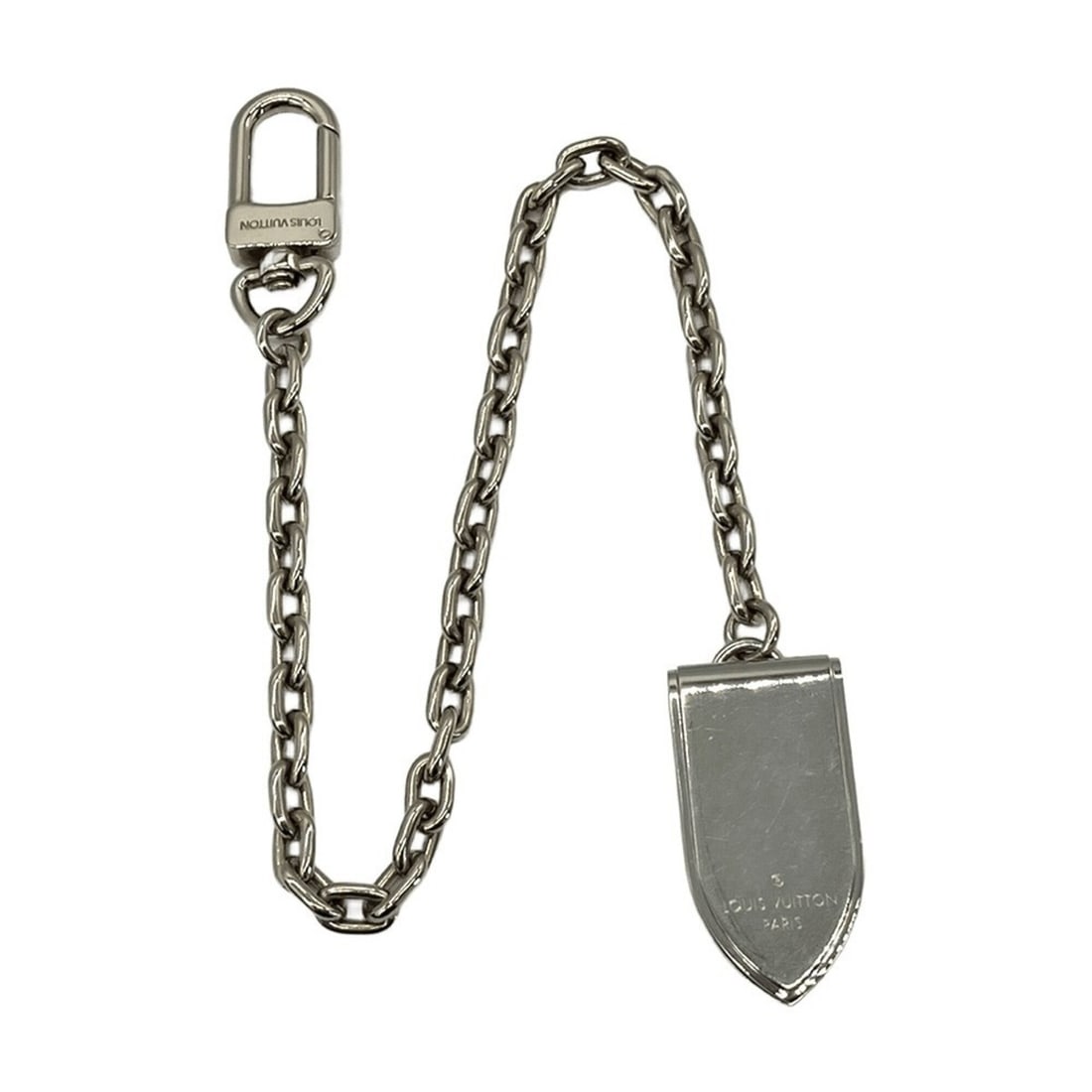 Louis Vuitton Money Clip Pince Billet Chaîne Ogive M66203 Metal: --- Catalog ---Category: SizeSize (HxWxD): 42cm x 2.5cm / 16.53'' x 0.98''Category: DesignType: Money clipGender: MenMaterial: Metal Category: GeneralMPN: M66203Brand: Louis Vuitton--- Item List ---Se