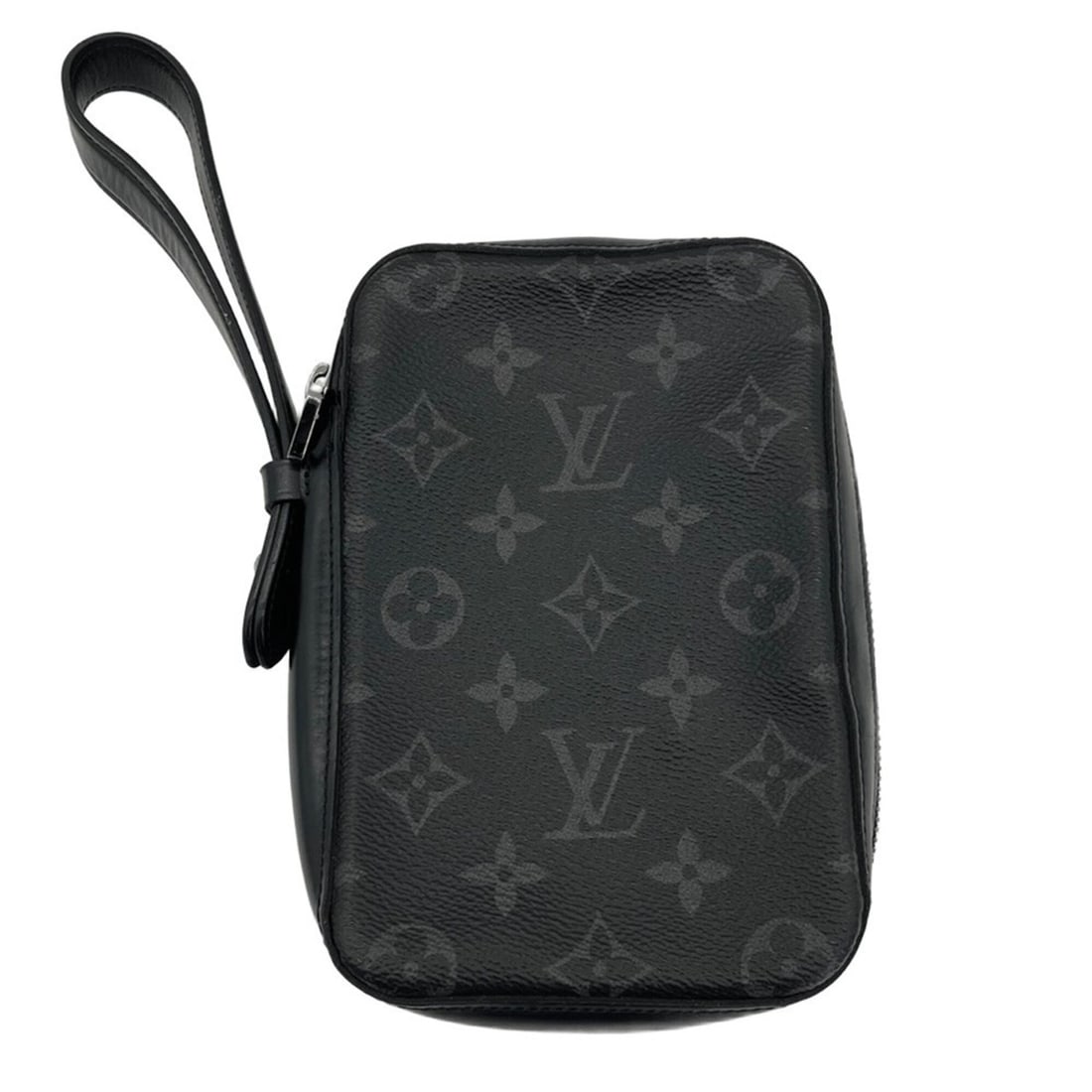 Louis Vuitton Monogram Eclipse Box Clutch M61872 Black - 2