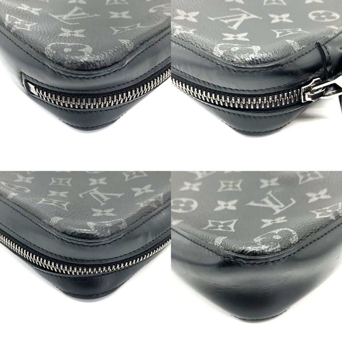Louis Vuitton Monogram Eclipse Box Clutch M61872 Black - 3