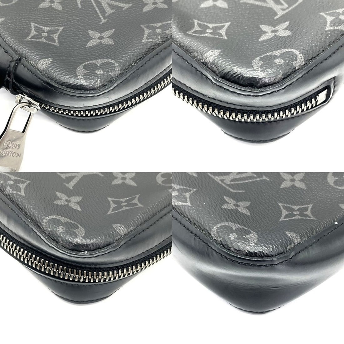 Louis Vuitton Monogram Eclipse Box Clutch M61872 Black - 4