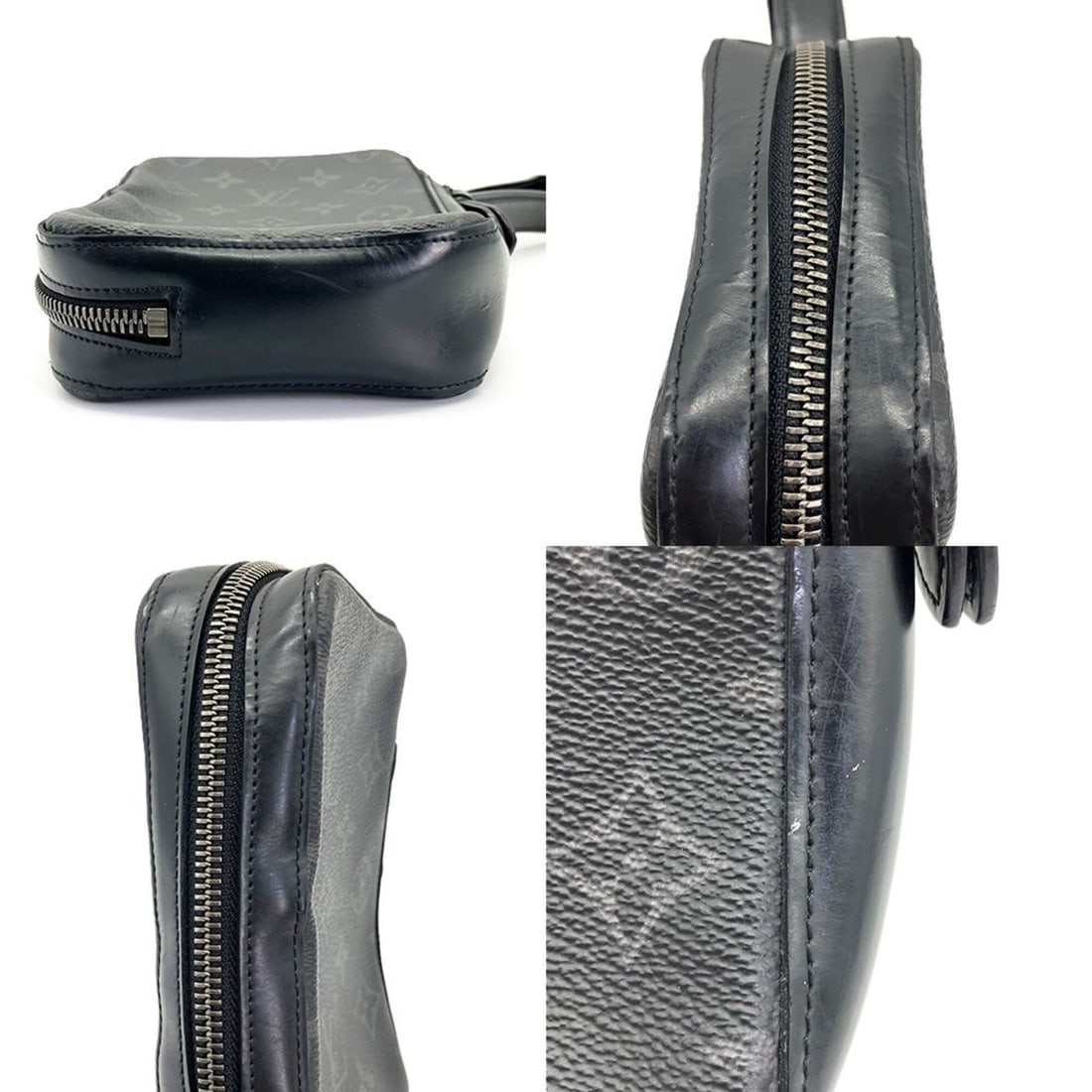 Louis Vuitton Monogram Eclipse Box Clutch M61872 Black - 5