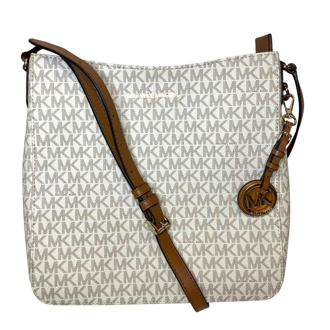 Michael Kors Jet Set Travel Large Logo Messenger Shoulder Bag MK Signature PVC Leather 30H6GTVM3V: --- Catalog ---Category: SizeSize (HxWxD): 24cm x 25cm x 7cm / 9.44'' x 9.84'' x 2.75''Strap Length: 105cm - 128cm / 41.33'' - 50.39''Category: DesignType: Shoulder bagColor: WhiteGender: