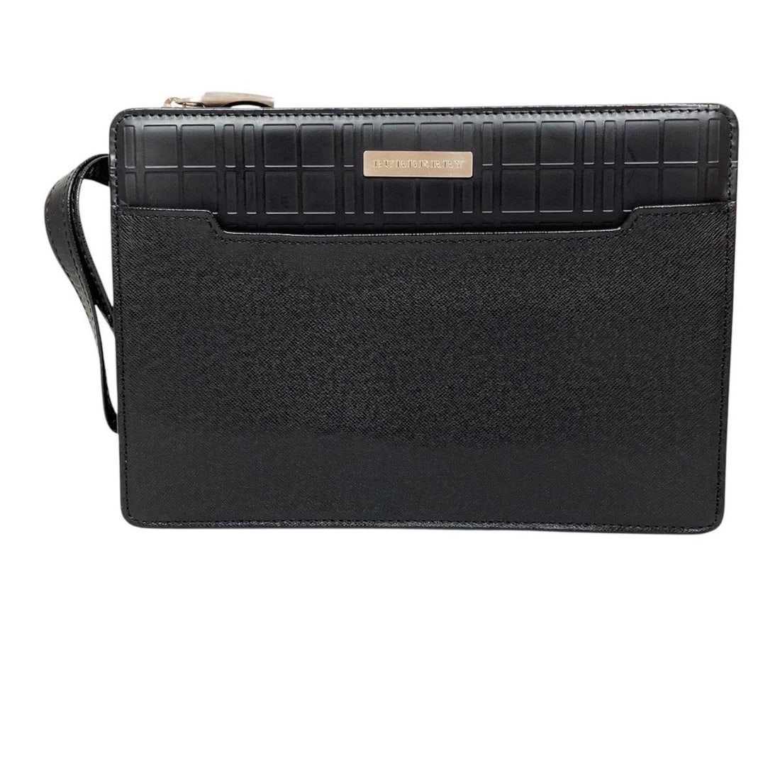 Burberry BURBERRY Second Bag Clutch Leather: --- Catalog ---Category: SizeSize (HxWxD): 18cm x 26cm x 5cm / 7.08'' x 10.23'' x 1.96''Handle Length: 25cm / 9.84''Category: DesignType: Clutch bagColor: BlackGender: MenClosure: ZipperMaterial: Leat