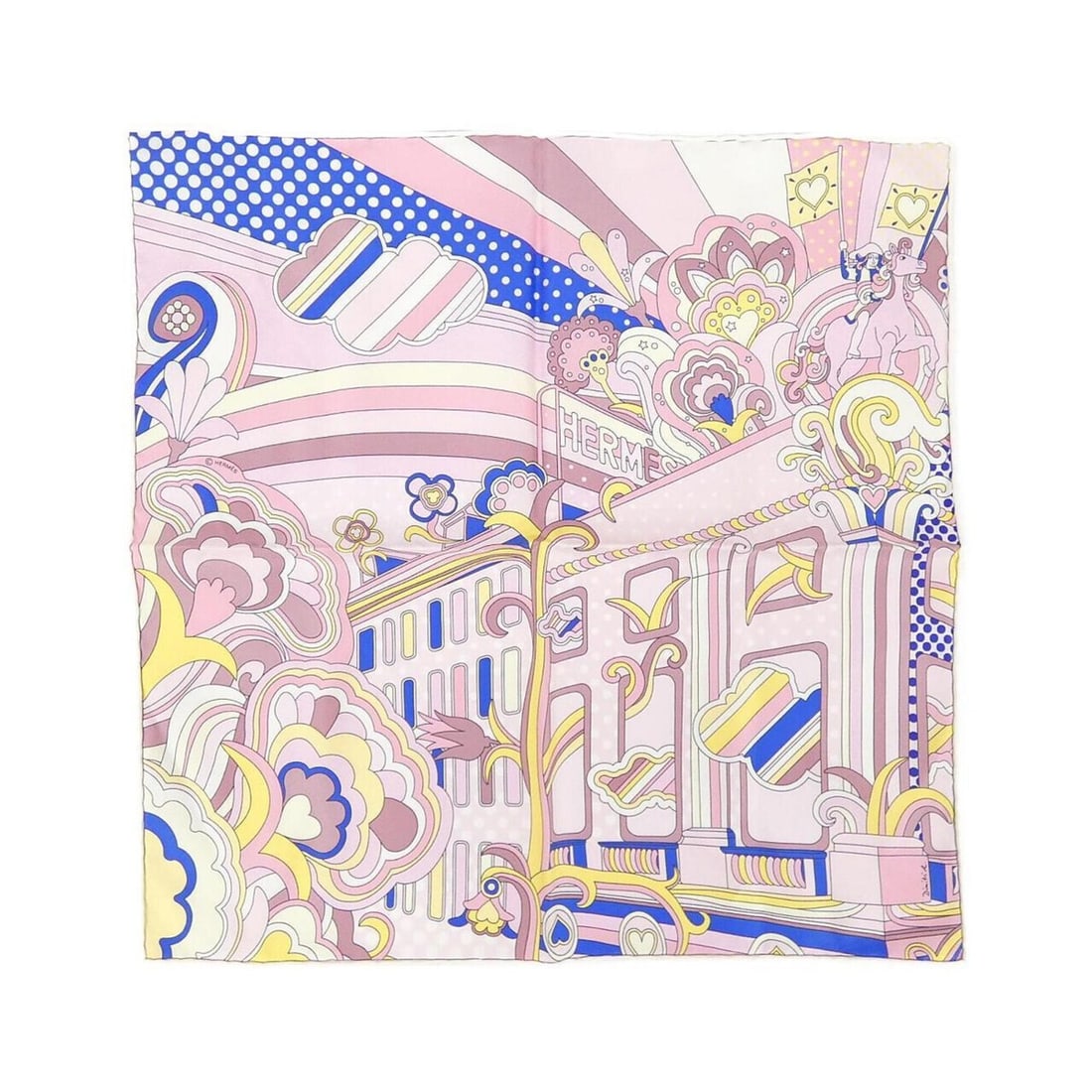 Hermes Hermès Gavroche Petit Scarf: --- Catalog ---Category: SizeSize (LxW): 45cm x 45cm / 17.71'' x 17.71''Category: DesignType: ScarfColor: PinkGender: WomenMaterial: Silk Category: GeneralBrand: Hermes--- Item List ---Section: Condit