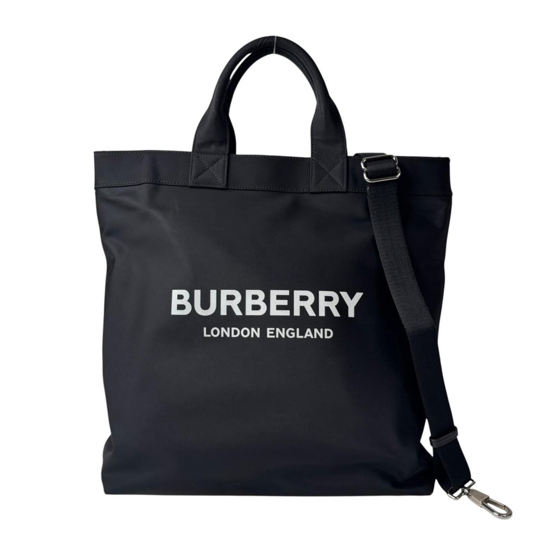 Burberry Artie 2-Way Tote Bag/Shoulder Bag, A4 Size Compatible, Nylon, Black, Crossbody, 8026233, (1 of 19)