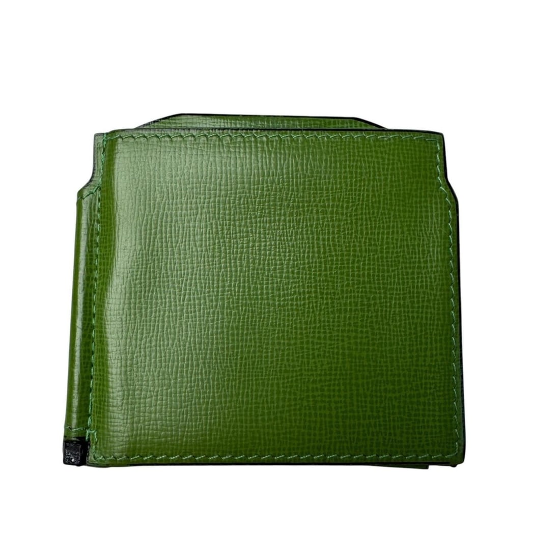 Valextra Money Clip Wallet for Men: --- Catalog ---Category: SizeSize (HxWxD): 9cm x 10cm / 3.54'' x 3.93''Category: DesignType: Money clipColor: Glass greenGender: MenMaterial: Leather Category: GeneralBrand: Valextra--- Item List ---S