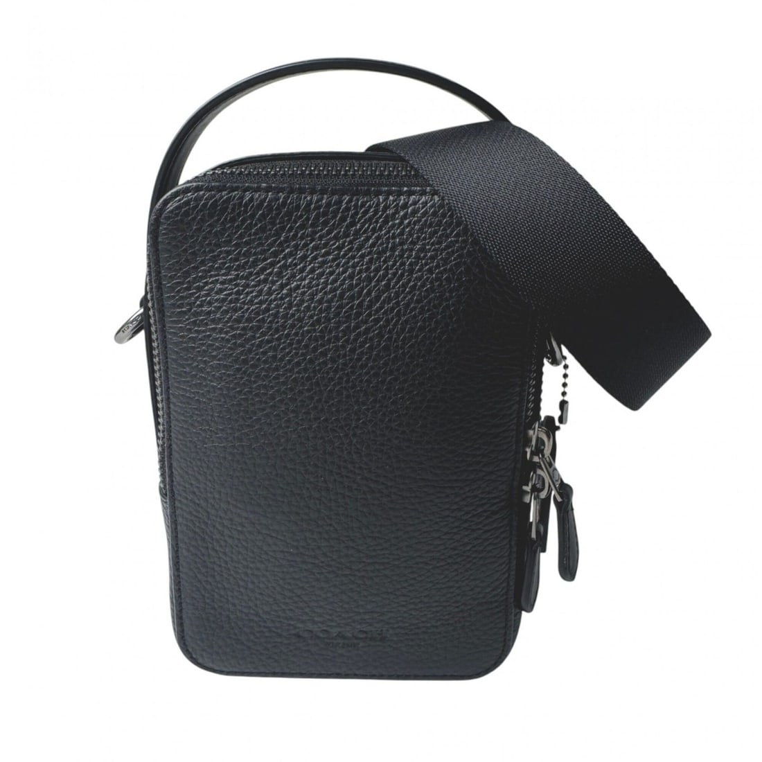 Coach COACH 2-way Shoulder Bag, Top Handle, C3147, Crossbody, Men's: --- Catalog ---Category: SizeSize (HxWxD): 17cm x 11cm x 5.5cm / 6.69'' x 4.33'' x 2.16''Category: DesignType: Shoulder bagColor: BlackGender: MenMaterial: Leather Category: GeneralBrand: Coach--- Ite