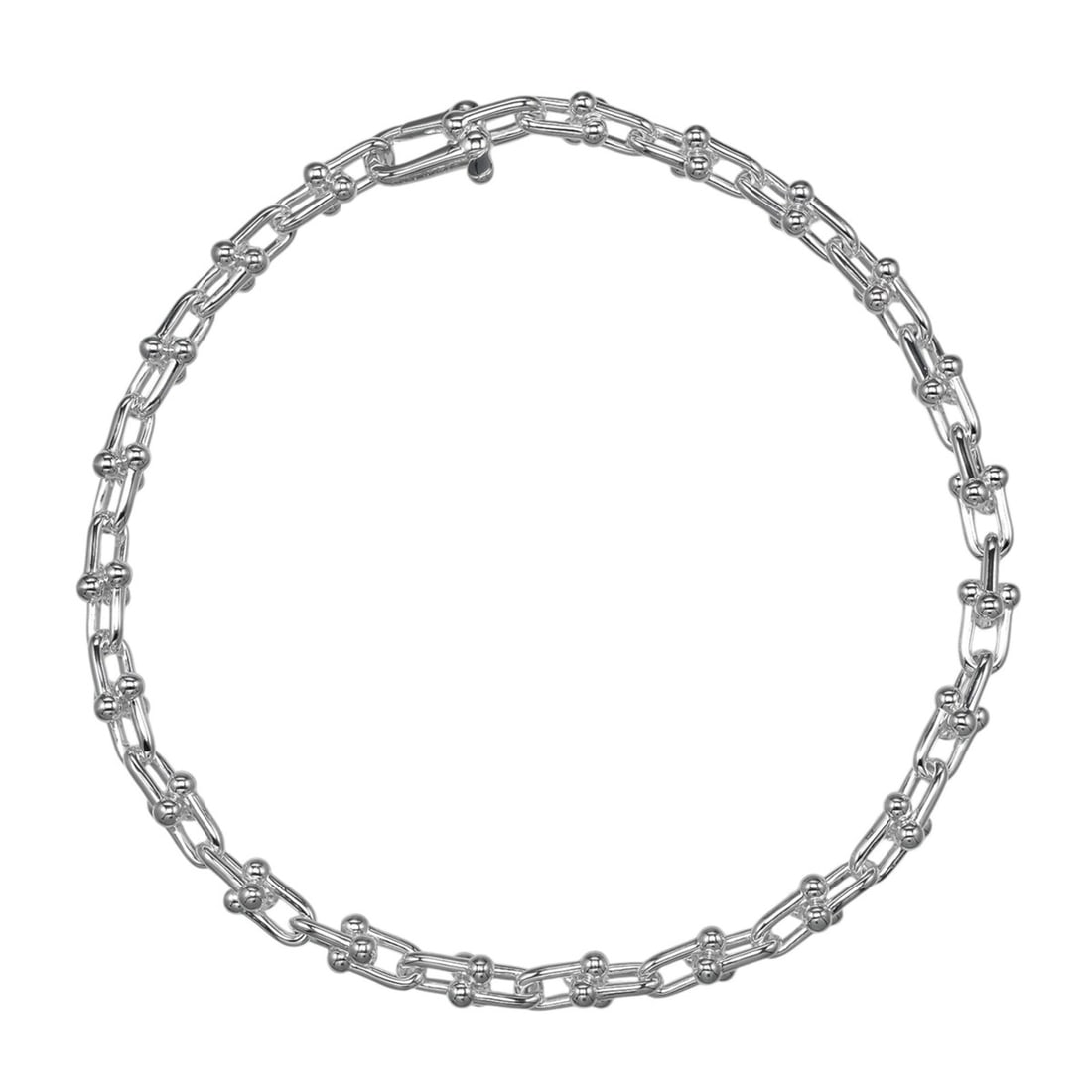Tiffany HardWear Microlink Bracelet, wrist circumference approx. 17cm, 925 sterling silver, 7.29g.: --- Catalog ---Category: SizeLength: 17cm / 6.69''Category: DesignType: Charm braceletGender: WomenMaterial: Silver 925Category: GeneralBrand: Tiffany--- Item List ---Section: ConditionRanking: Rank A