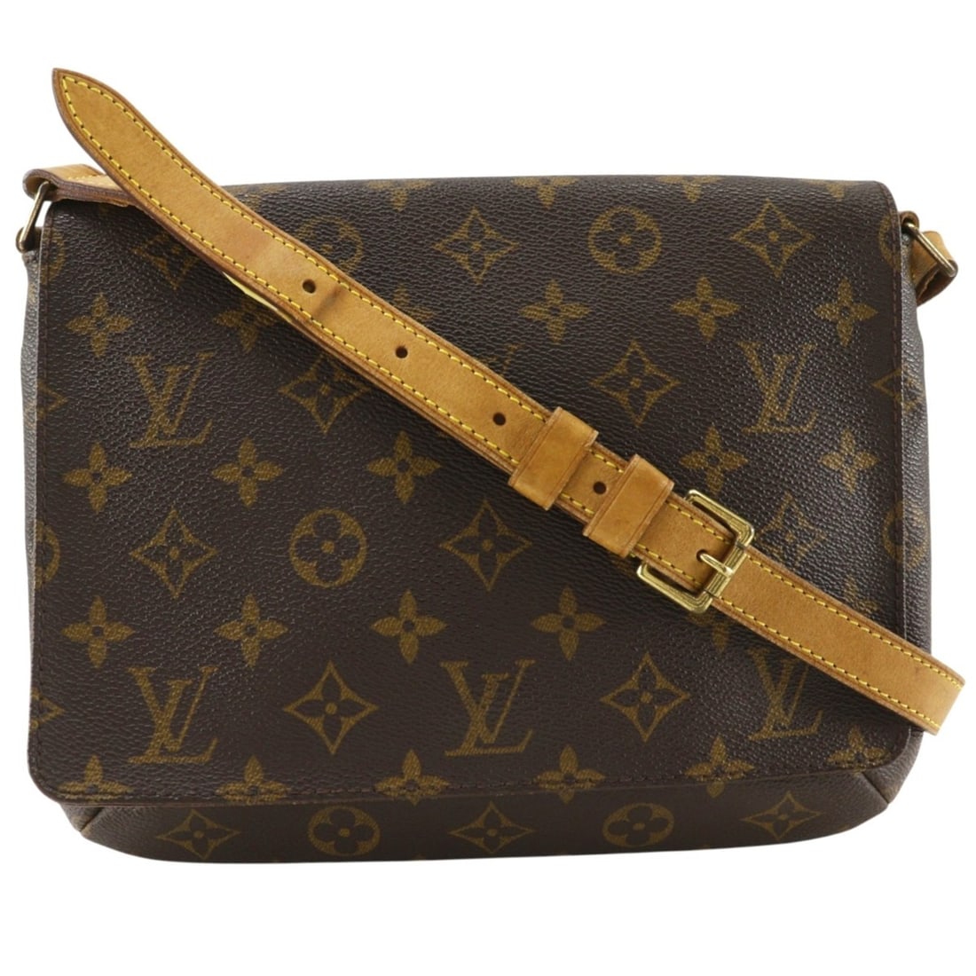 Louis Vuitton Musette Tango Shoulder Bag, Short M51257, Monogram Canvas, 2000 Model, Brown, SP0040,: --- Catalog ---Category: SizeSize (HxWxD): 20cm x 26cm x 3cm / 7.87'' x 10.23'' x 1.18''Category: DesignType: Shoulder bagColor: BrownGender: WomenMaterial: Monogram , Canvas Category: GeneralBrand: L