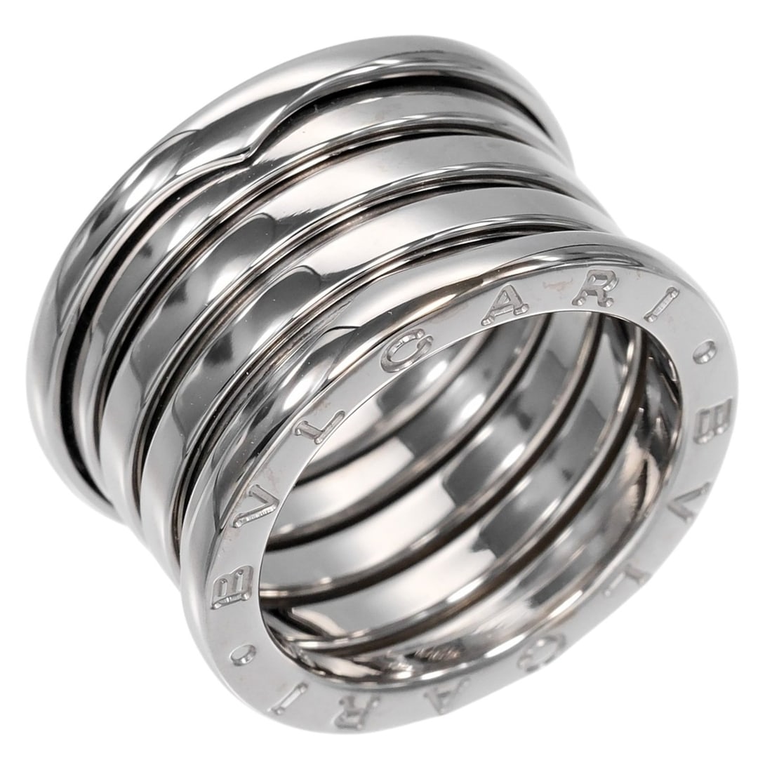 Bvlgari Bulgari B.ZERO1 5-band ring, size 13.5, 18KWG white gold, approximately 11.58g.: --- Catalog ---Category: SizeJP Size: 13.5US Size: 6.5Category: DesignType: Band ringGender: WomenMaterial: White gold (18K)Category: GeneralBrand: Bvlgari--- Item List ---Section: ConditionRanking: R