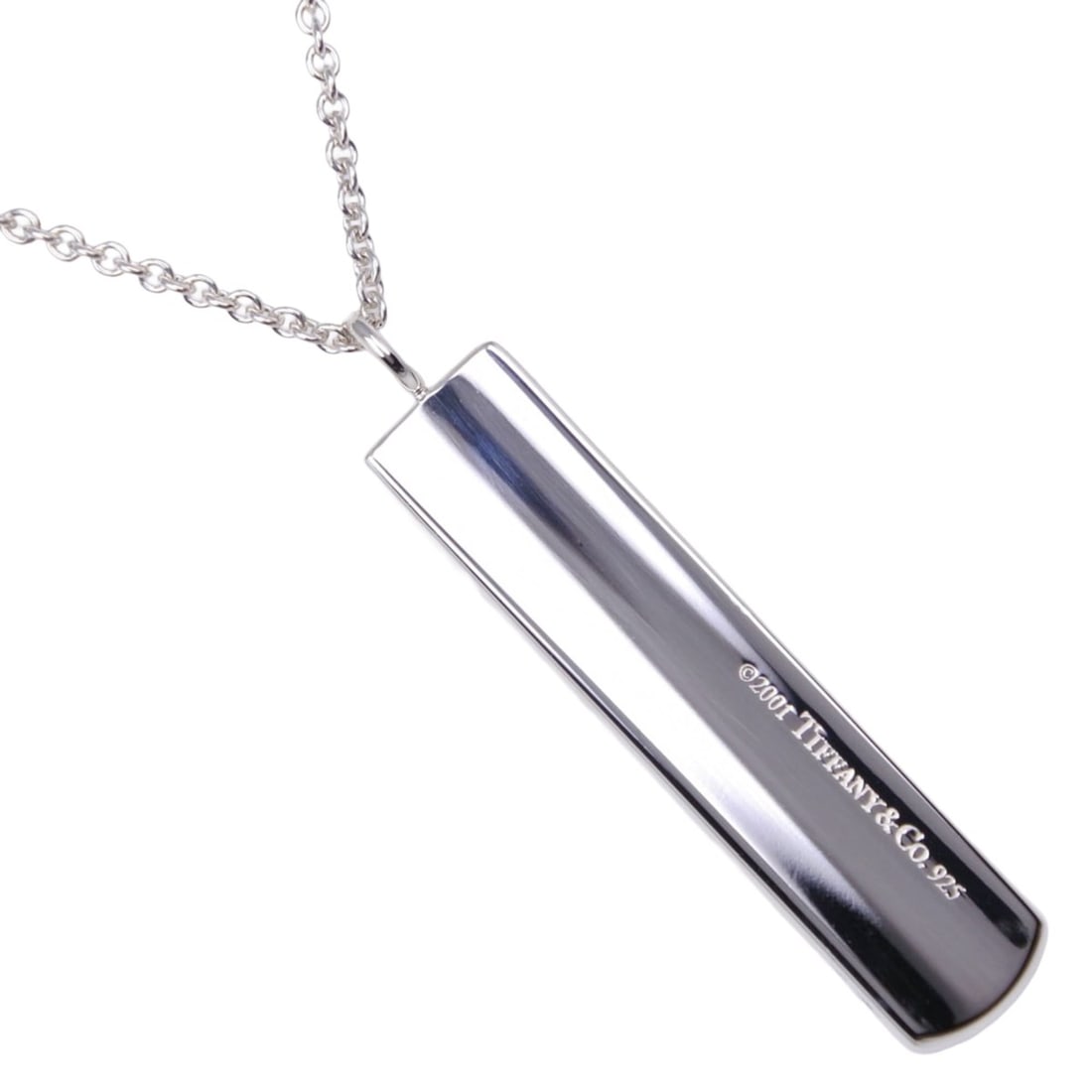 Tiffany & Co. Bar Necklace 1837, Sterling Silver 925, Approx. 11g, Unisex: --- Catalog ---Category: SizePendant Size: 35mm x 8.5mm / 1.37'' x 0.33''Neck Circumference: 46 cm / 18.11''Category: DesignGender: Women,MenMaterial: Silver 925Necklace Type: NecklaceCategory: Genera