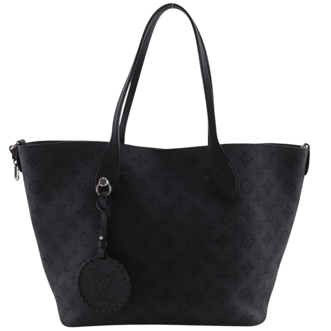 Louis Vuitton Blossom MM Tote Bag M21851 Monogram Mahina Noir Black A4 Magnetic Closure Women's (1 of 19)