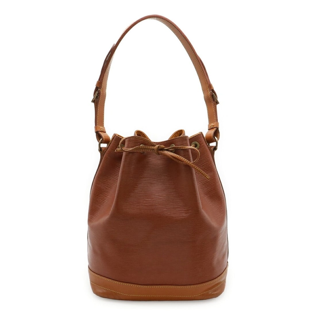 LOUIS VUITTON Louis Vuitton Epi Noe Shoulder Bag, Bicolor Leather, Kenya Brown & Zipangu Gold,: --- Catalog ---Category: SizeSize (HxWxD): 34cm x 26.5cm x 19cm / 13.38'' x 10.43'' x 7.48''Category: DesignType: Shoulder bagColor: Bicolor, Brown, Gold CipangoGender: WomenMaterial: Epi leather Cate