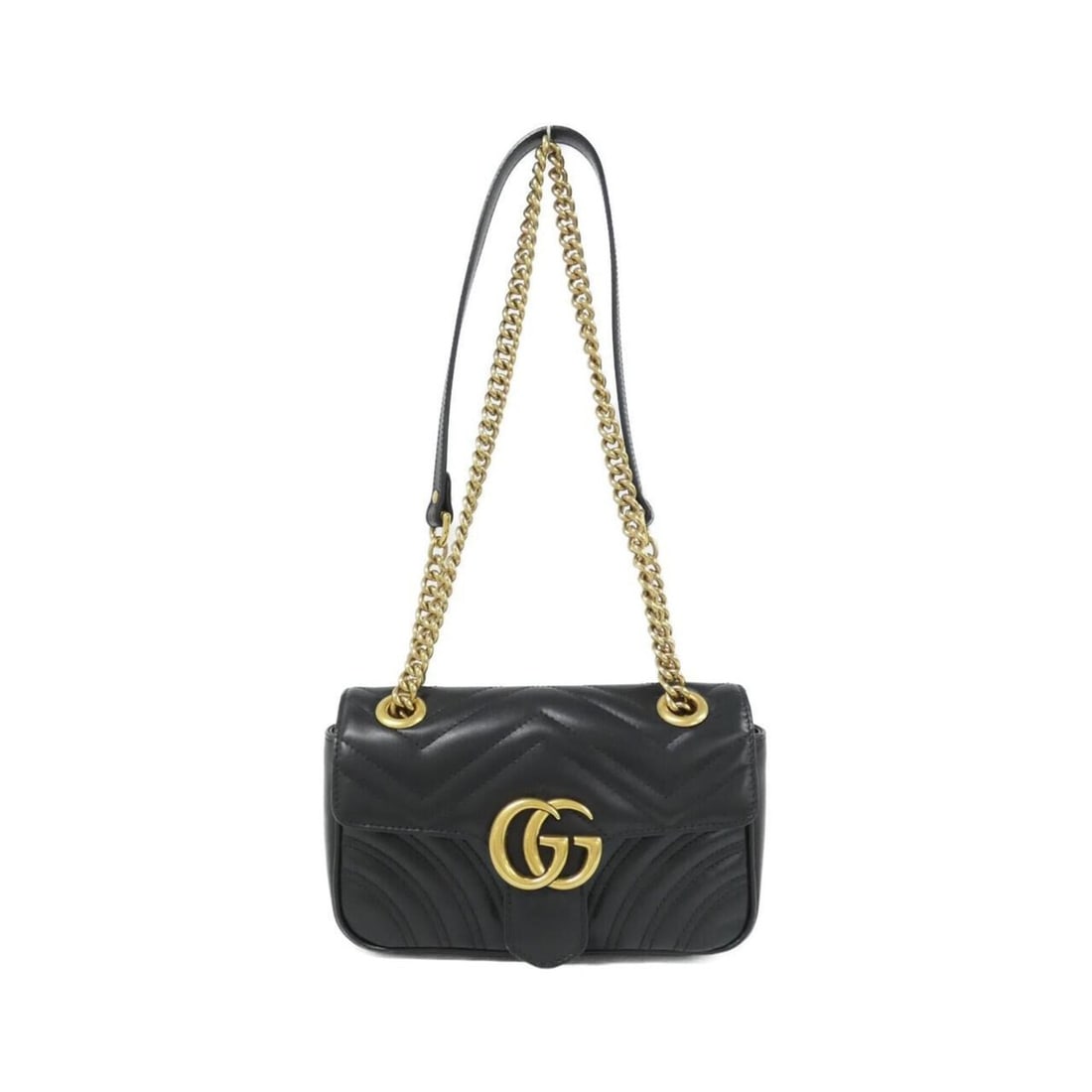 Gucci GG Marmont 446744 DTDIT Shoulder Bag: --- Catalog ---Category: SizeSize (HxWxD): 13cm x 22cm x 6cm / 5.11'' x 8.66'' x 2.36''Category: DesignType: Shoulder bagColor: BlackGender: WomenMaterial: Quilting , Leather Category: GeneralMPN: