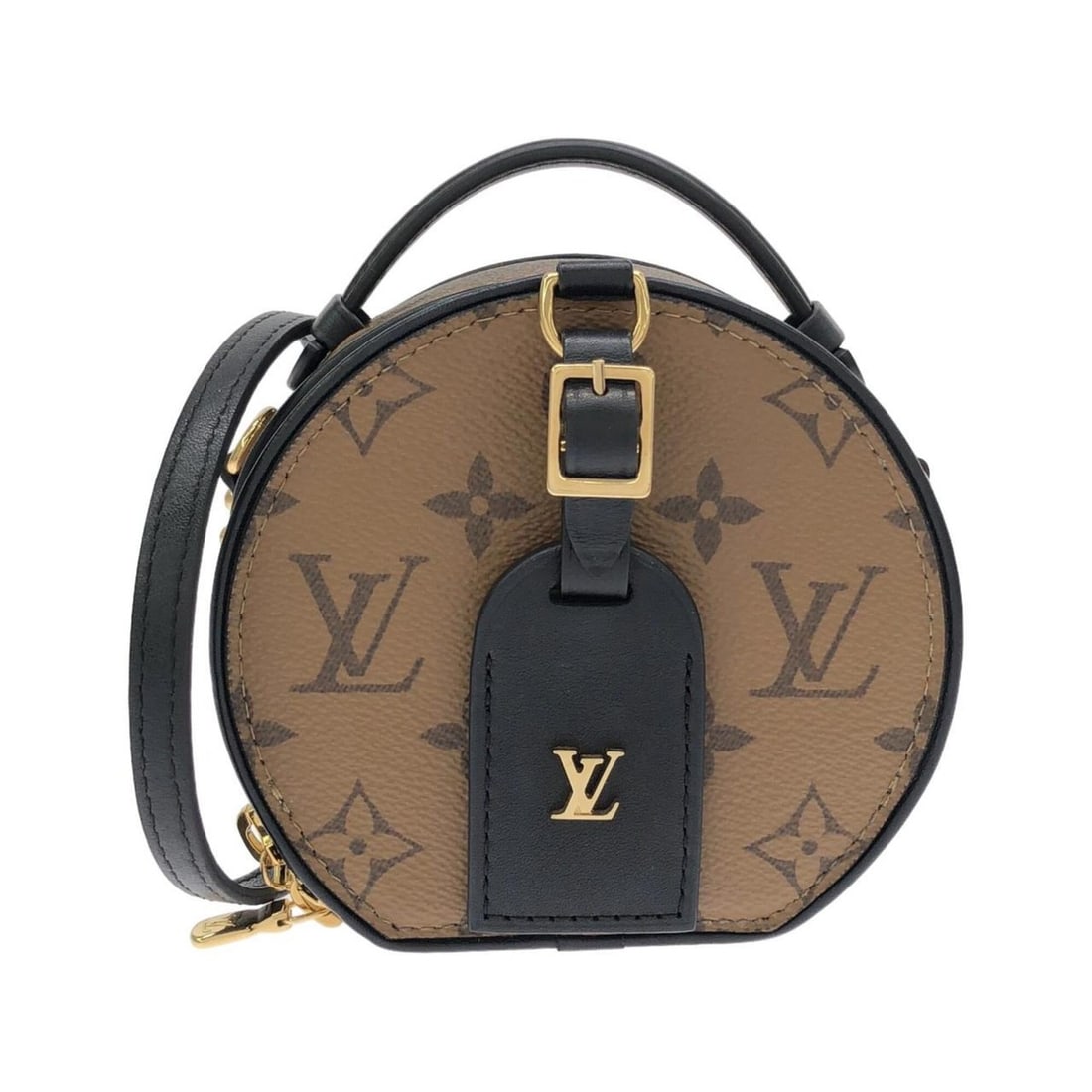 Louis Vuitton Monogram Reverse Mini Boite Chapeau M68276 Shoulder Bag: --- Catalog ---Category: SizeSize (HxWxD): 12cm x 7.5cm x 6cm / 4.72'' x 2.95'' x 2.36''Category: DesignType: Shoulder bagColor: BrownGender: Men,WomenMaterial: Coated canvas Category: GeneralMPN: M68