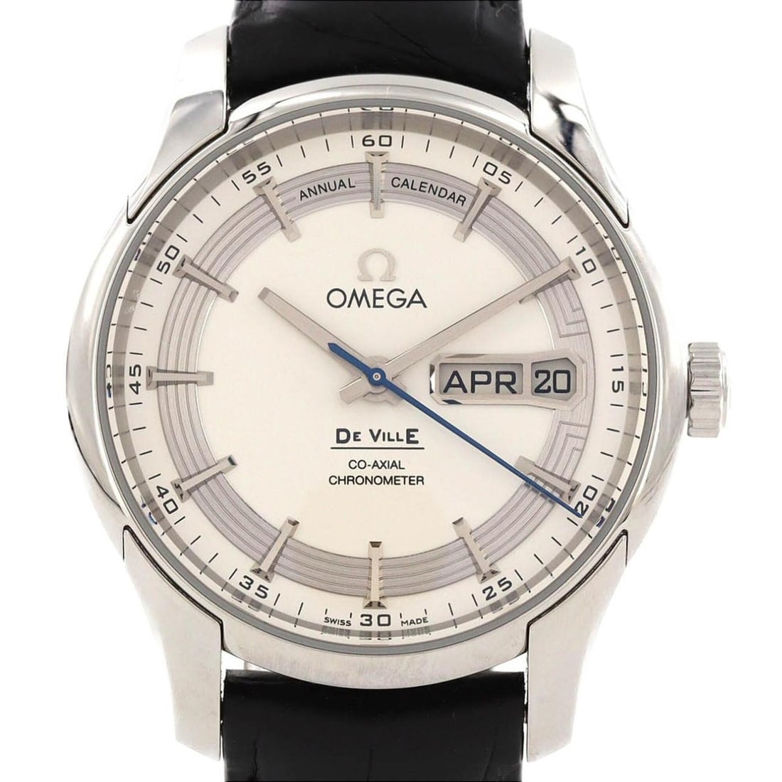 Omega De Ville Hour Vision Annual Calendar 431.33.41.22.02.001 Stainless Steel Automatic Watch (1 of 10)